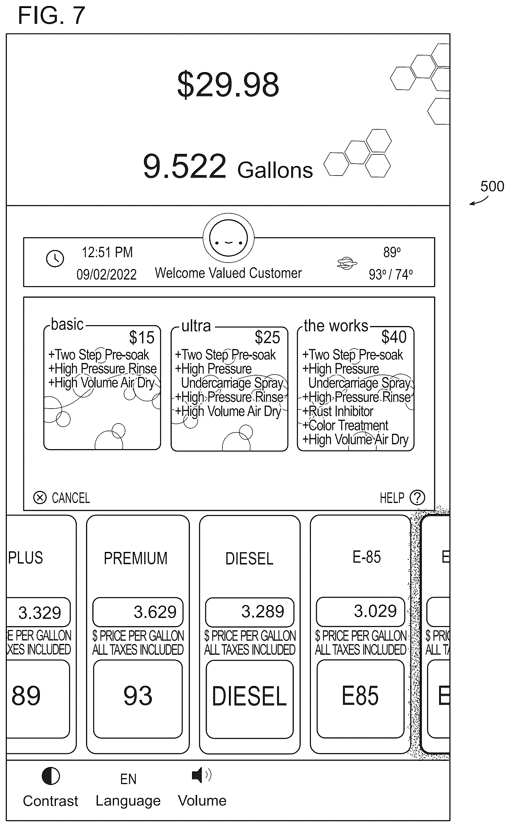 Patent US12613715 Figure 7 – Dynamic management of display content