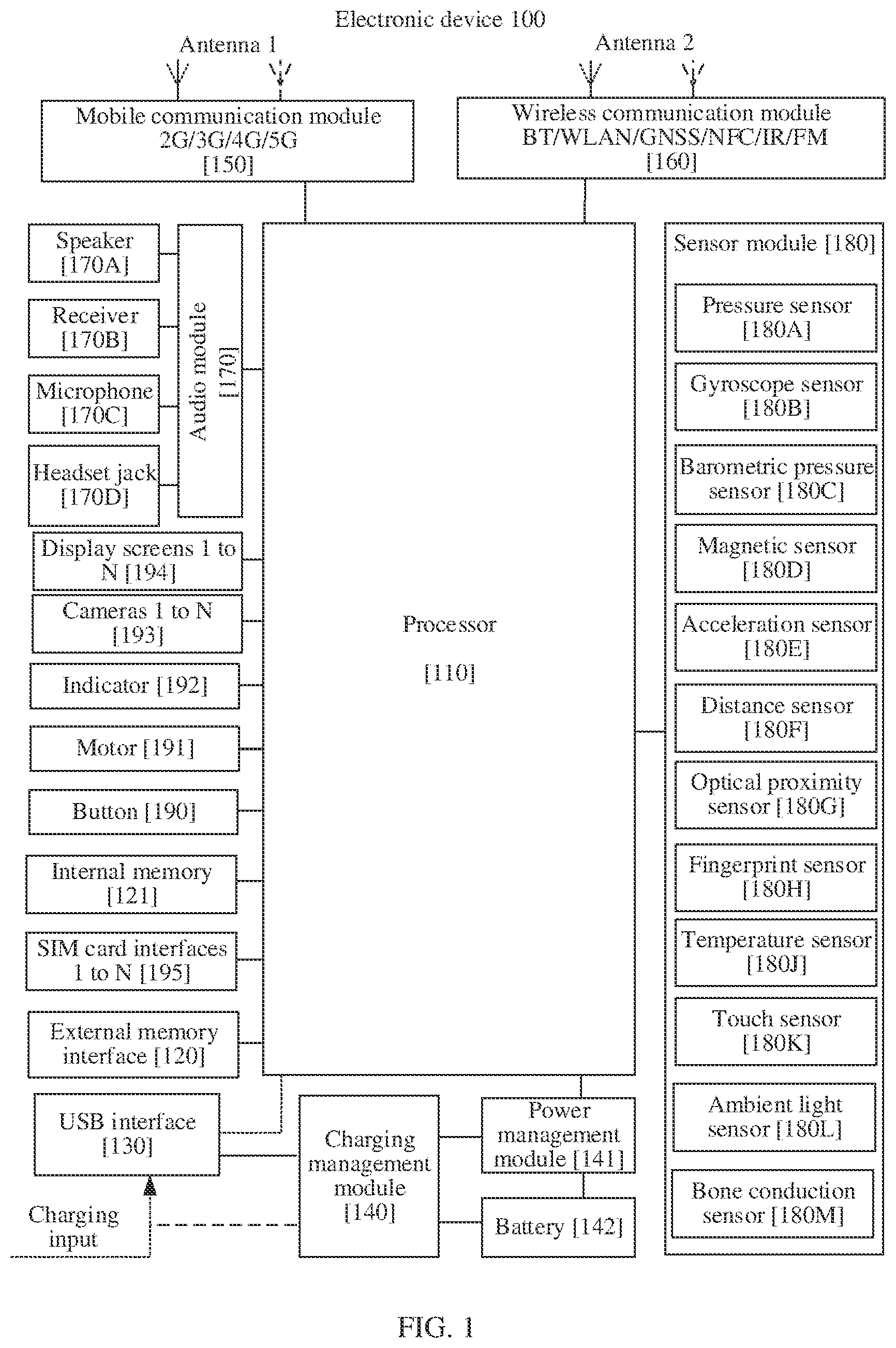 Patent US12613717 Figure 1 – Display method for card component, graphical user interface, and related apparatus
