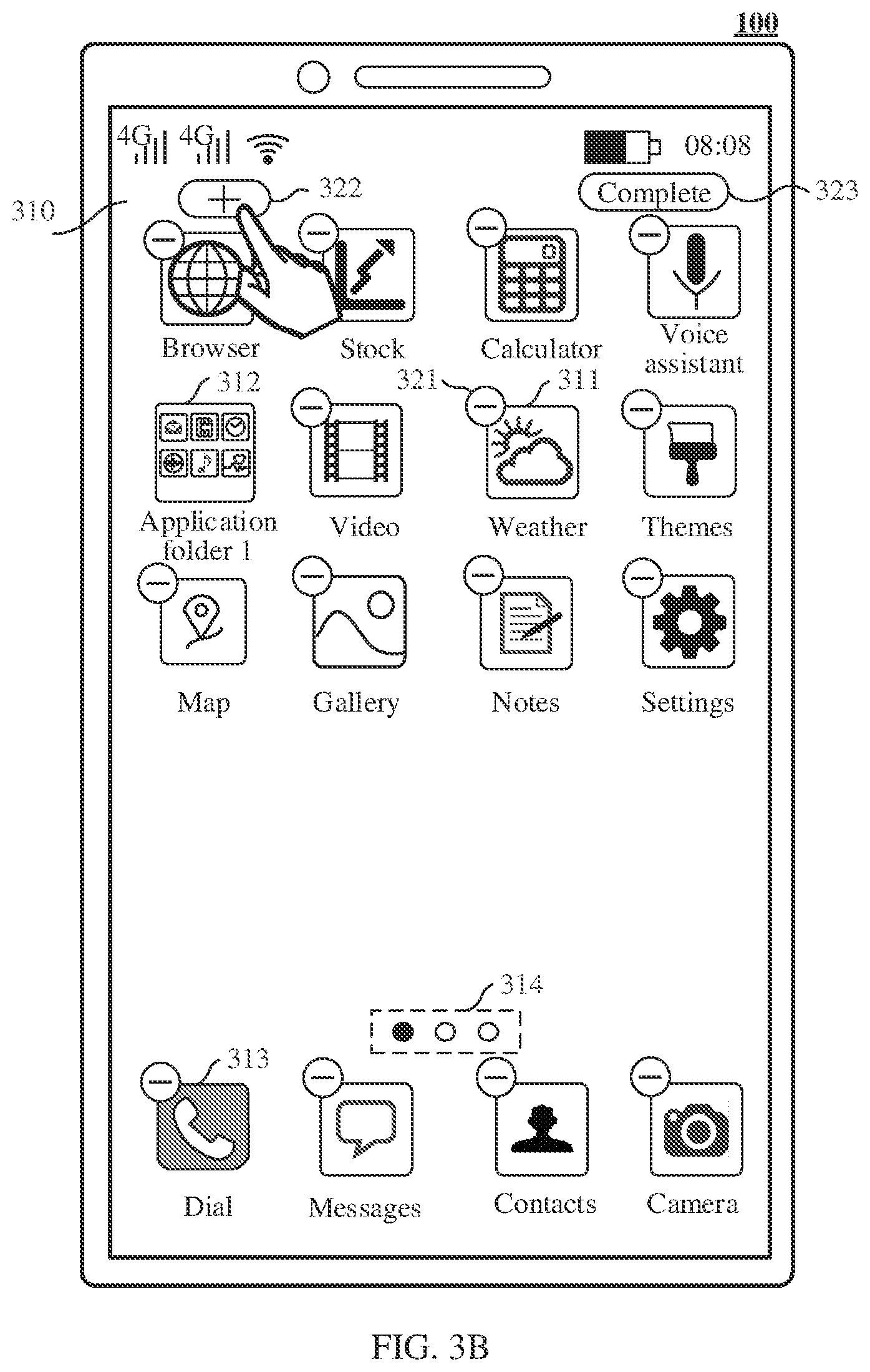 Patent US12613717 Figure 4 – Display method for card component, graphical user interface, and related apparatus
