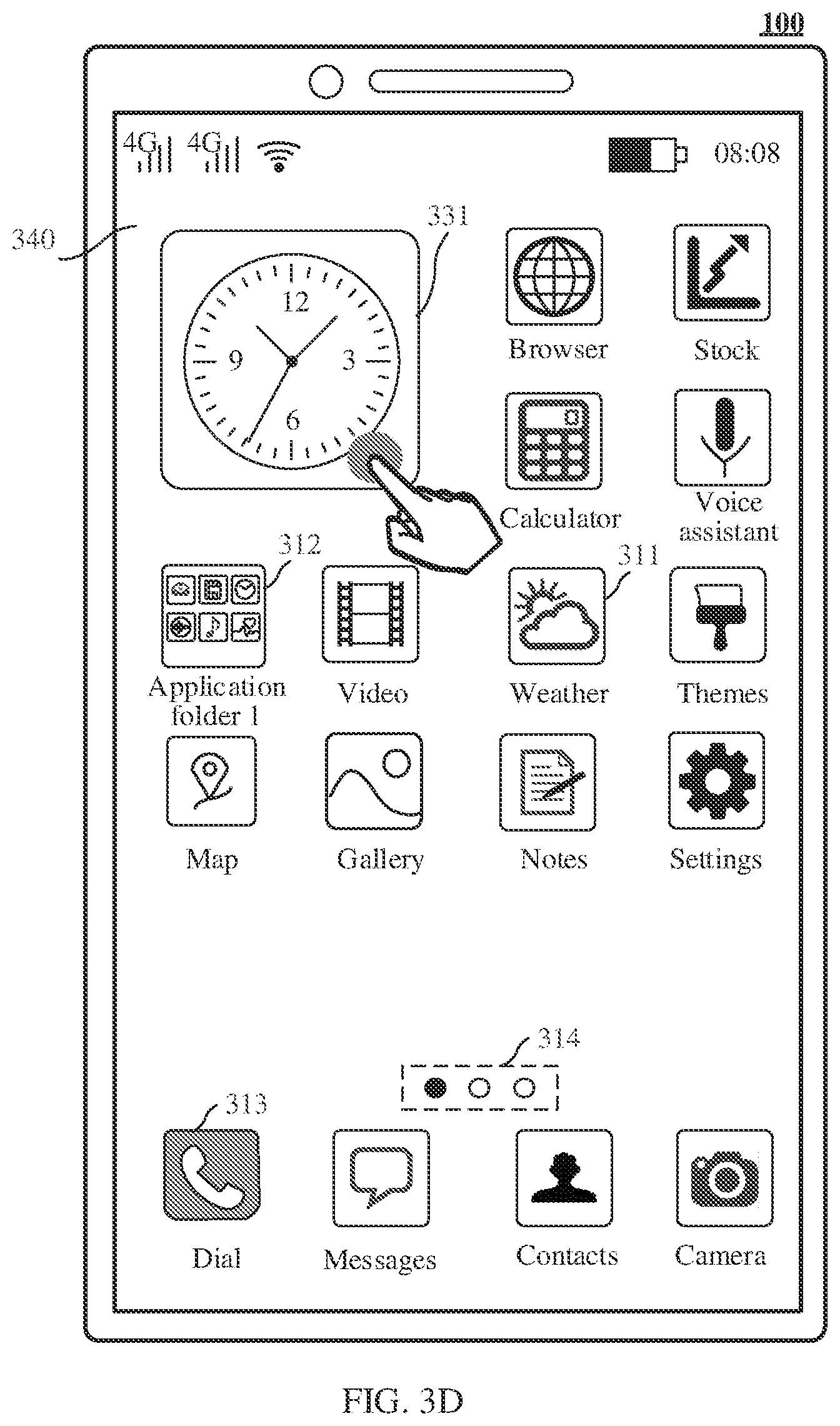 Patent US12613717 Figure 6 – Display method for card component, graphical user interface, and related apparatus