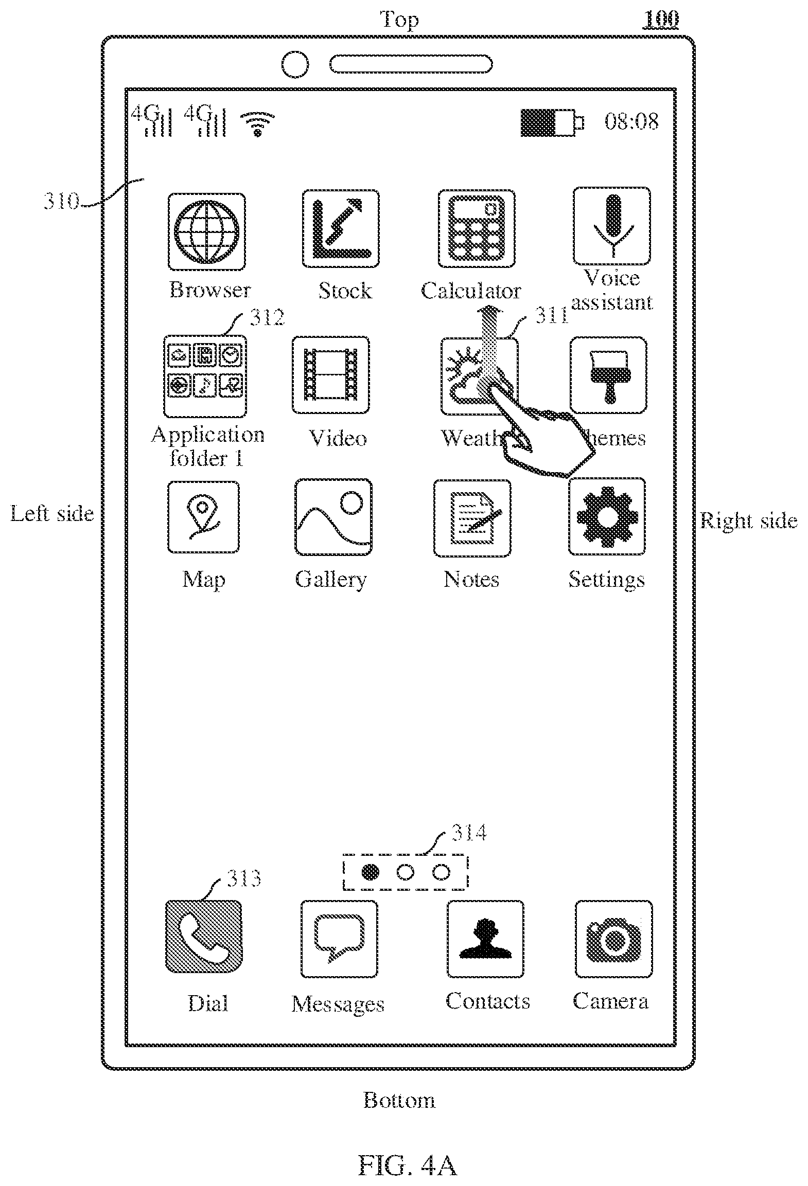 Patent US12613717 Figure 7 – Display method for card component, graphical user interface, and related apparatus