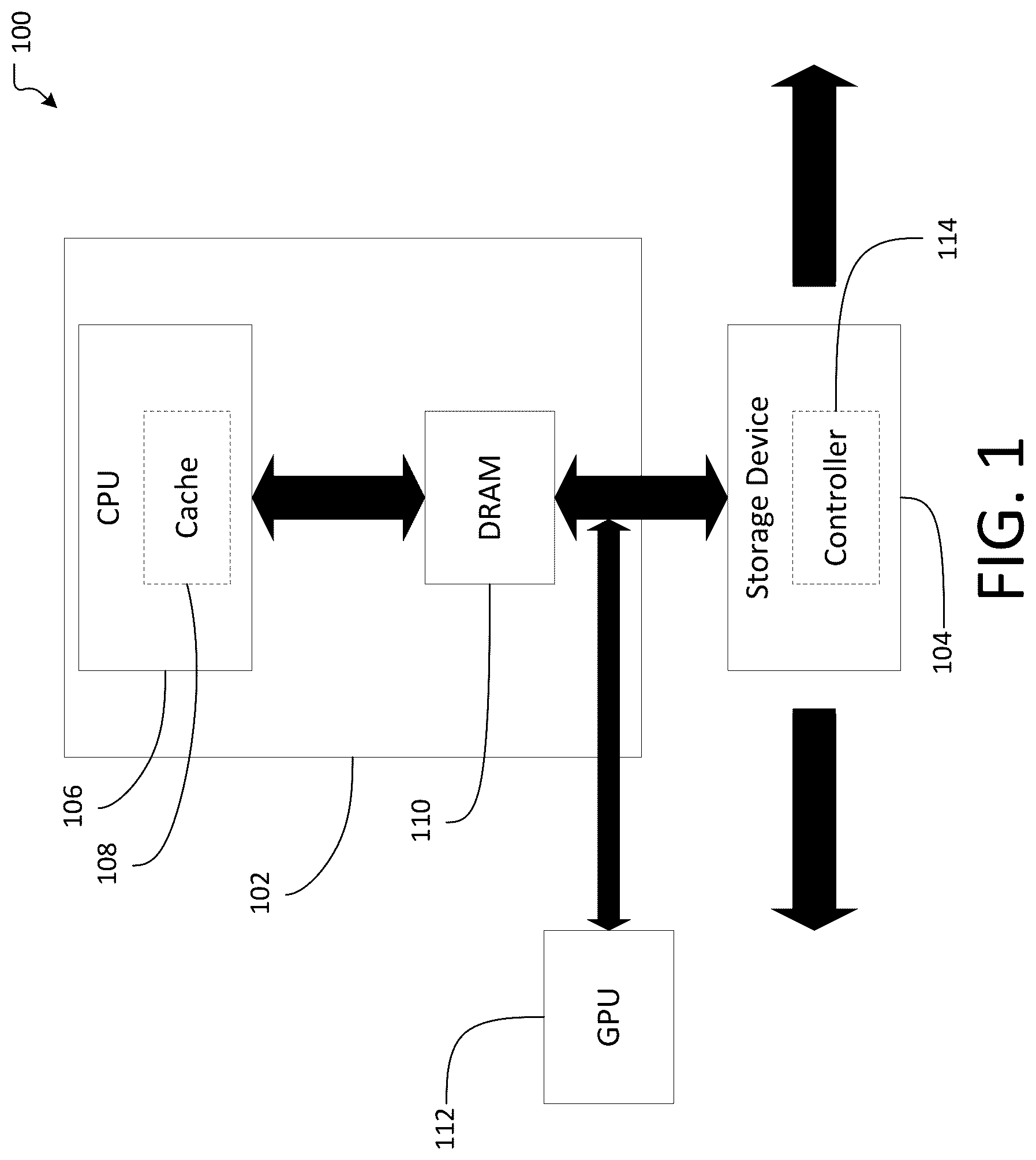 Patent US12613745 — System for using always in-memory data structures in a heterogeneous memory pool — Figure 1