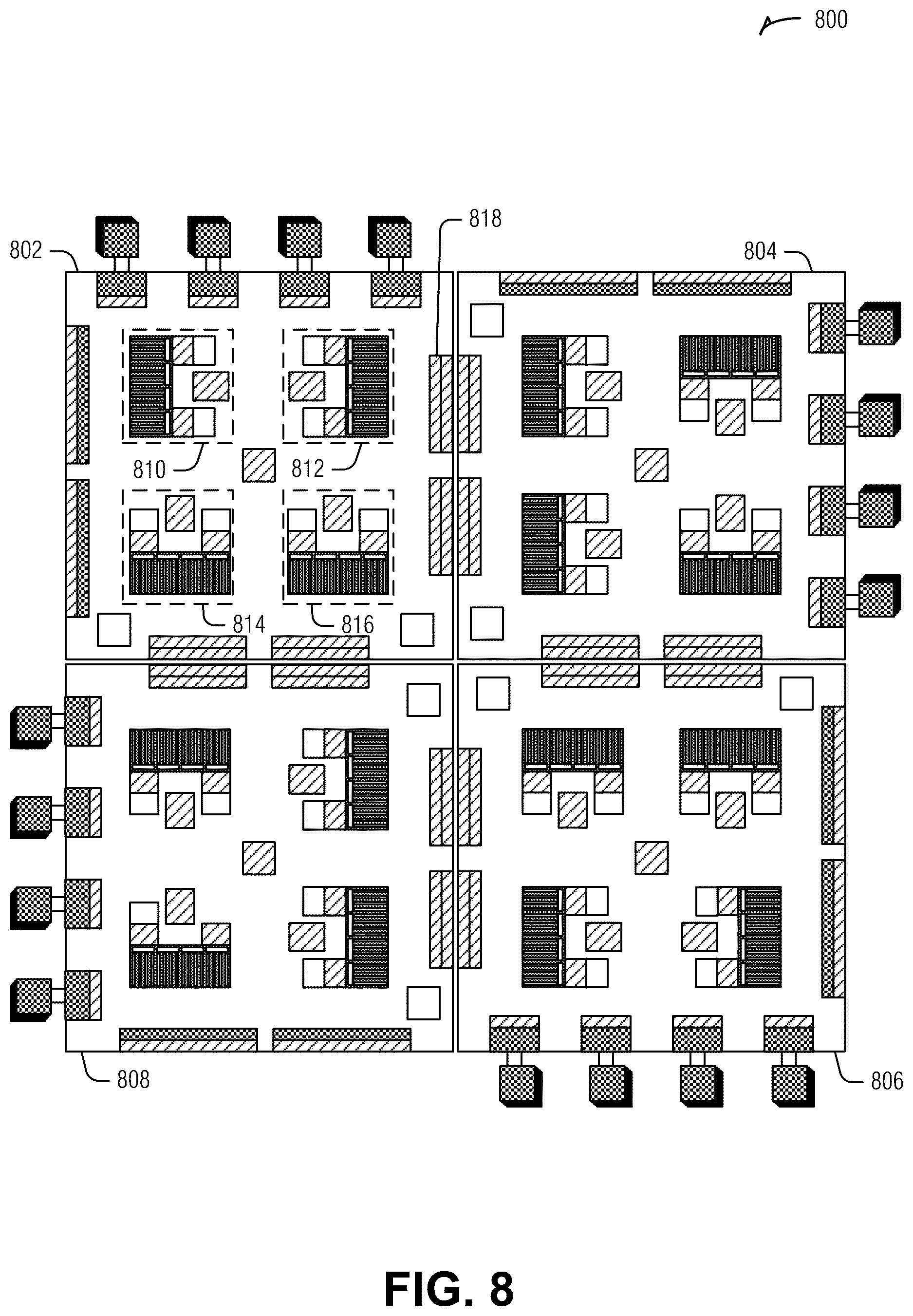 Patent US12613767 Figure 8 – Parking threads in barrel processor for managing hazard clearing
