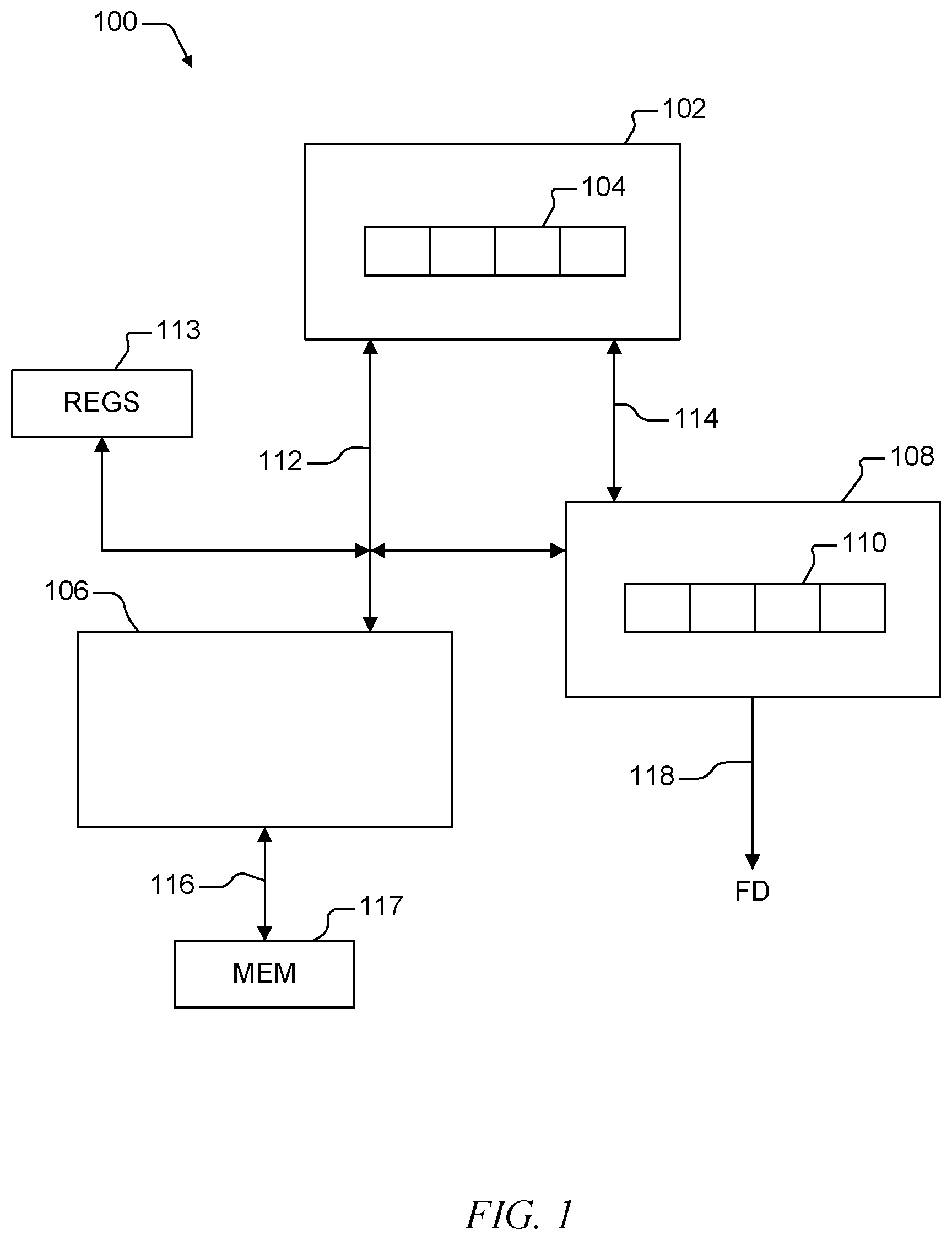 Patent US12613768 Figure 1 – System and method of checking integrity of an instruction decoder of a processing system