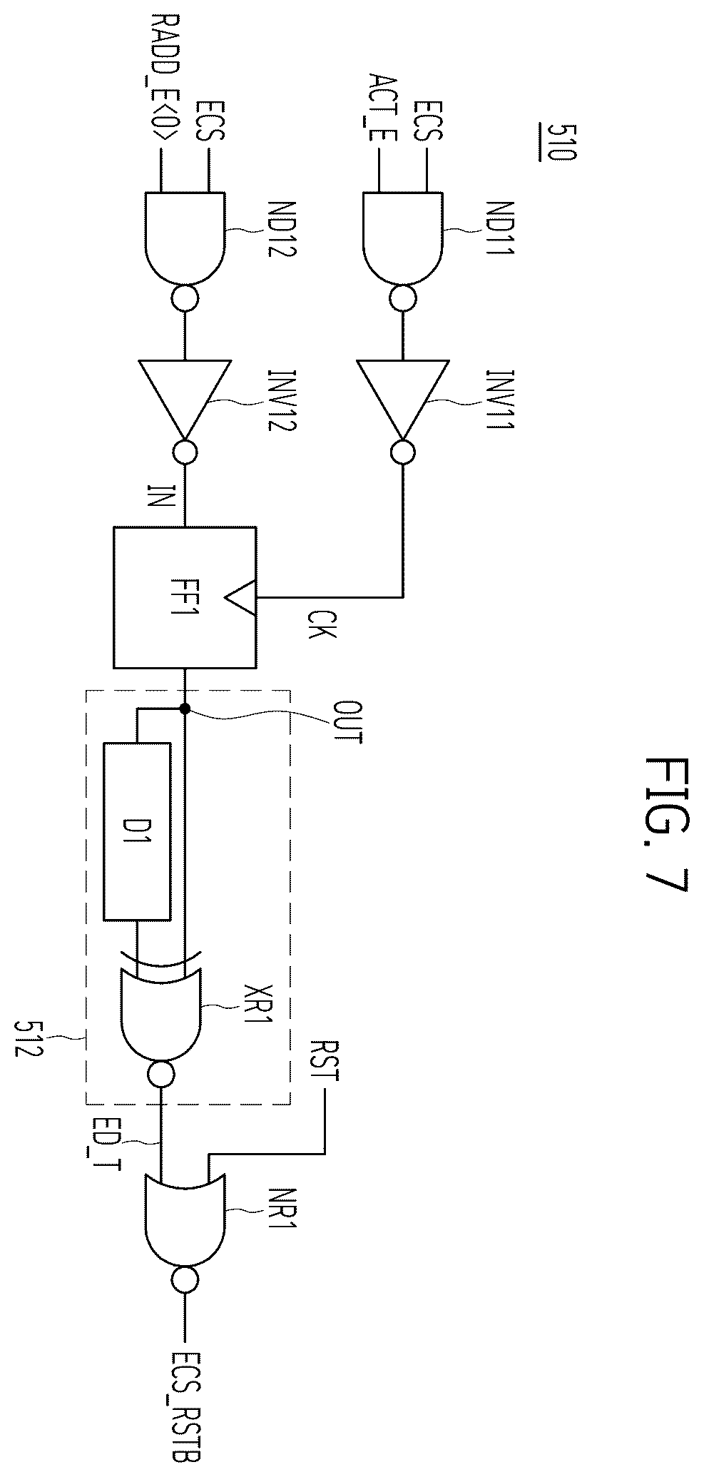 Patent US12613772 Figure 7 – Memory device and operating method thereof