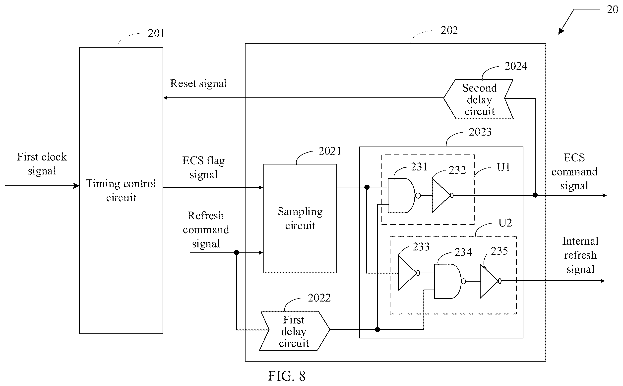 Patent US12613773 Figure 8 – Control circuit, control method, and semiconductor memory