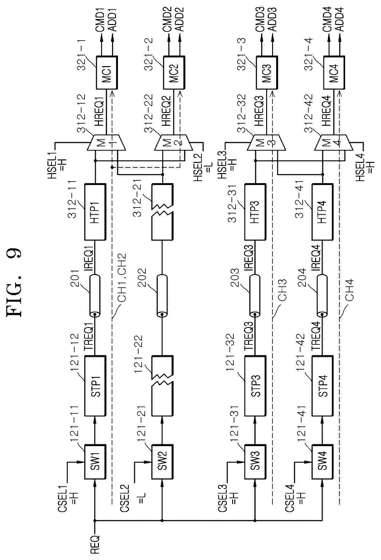 Patent US12613779 Figure 9 – Semiconductor system