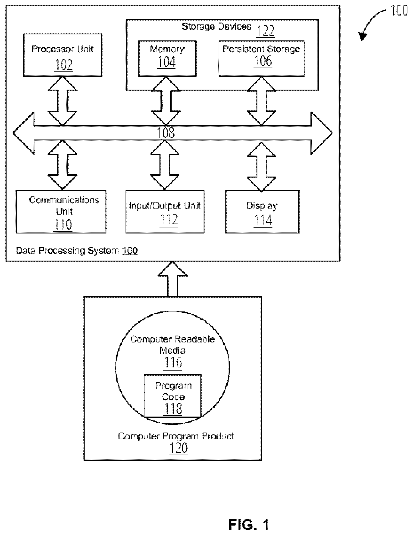 Patent US12613798 Figure 1 – Co-operative memory management system