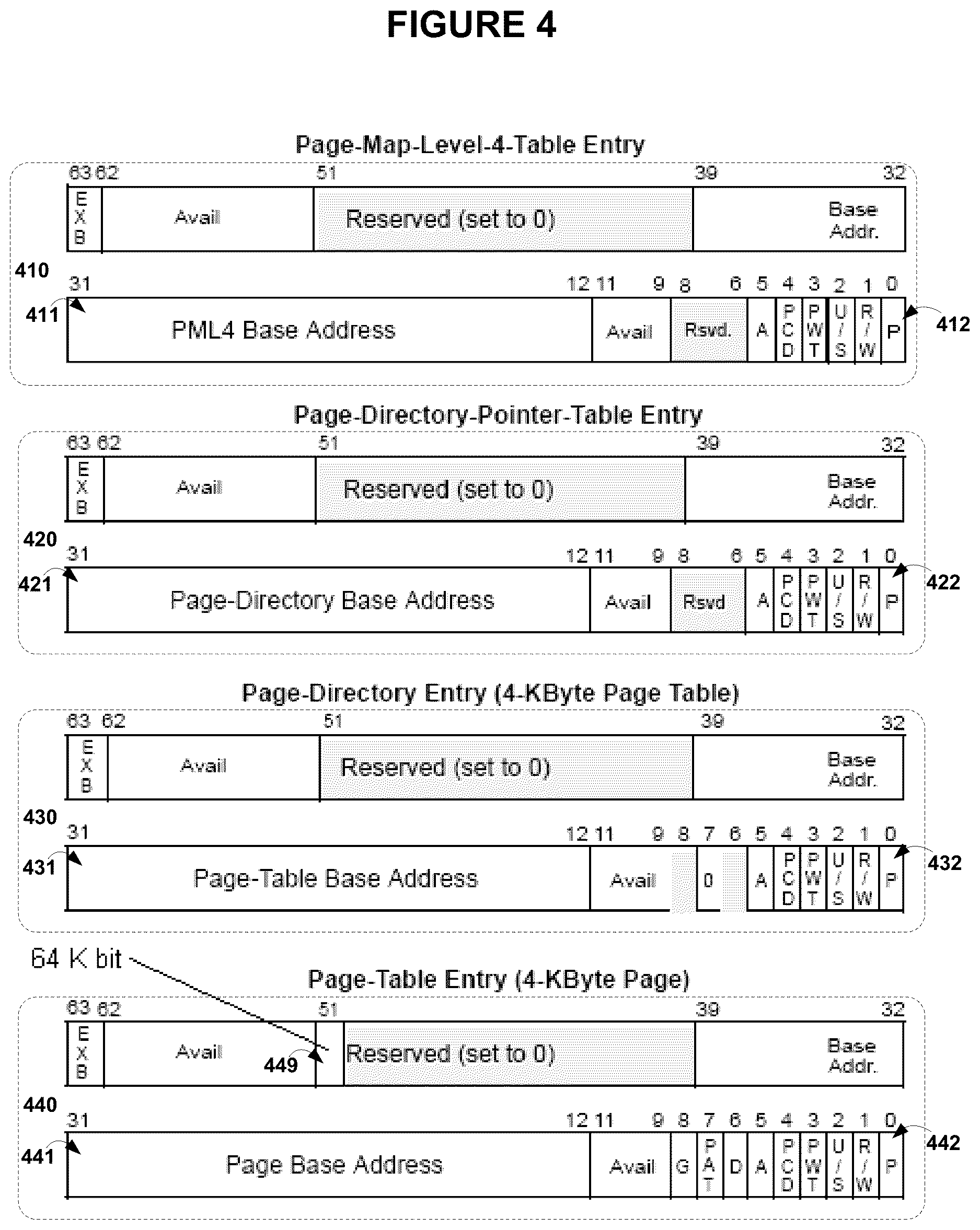 Patent US12613807 Figure 4 – Method, system, and apparatus for page sizing extension