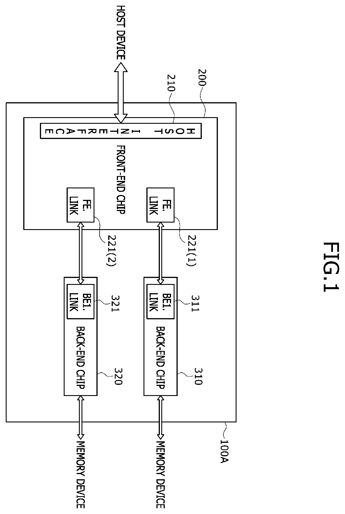 Patent US12613814 — Devices using chiplet based storage architectures — Figure 1