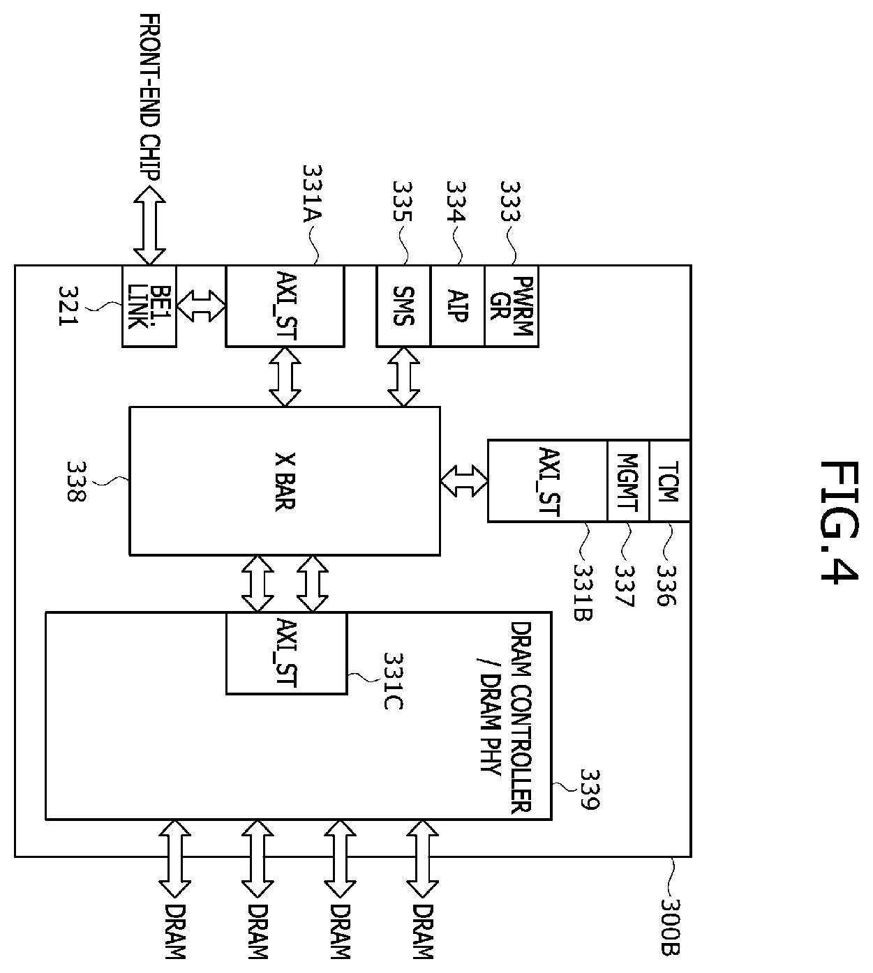 Patent US12613814 Figure 4 – Devices using chiplet based storage architectures