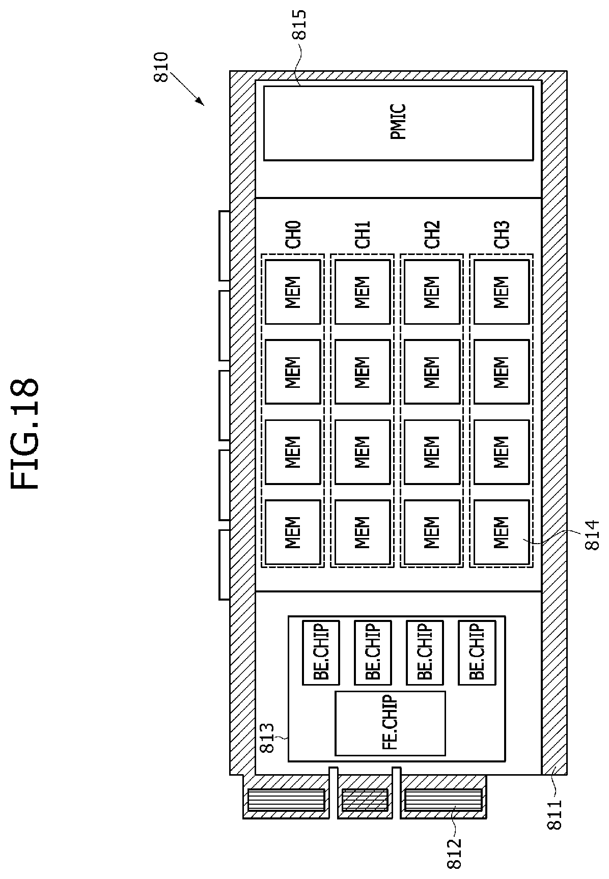 Patent US12613814 Figure 18 – Devices using chiplet based storage architectures