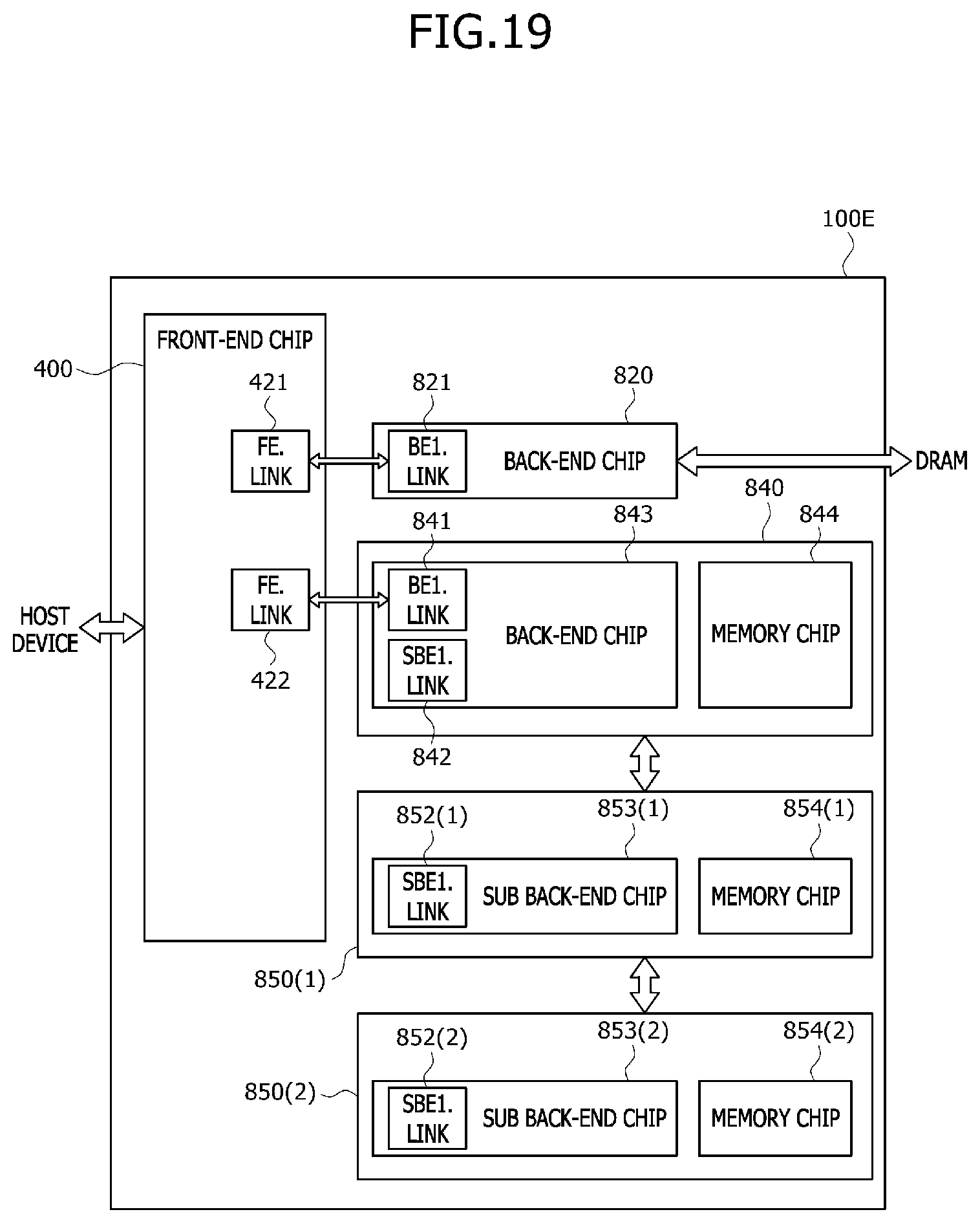 Patent US12613814 Figure 19 – Devices using chiplet based storage architectures