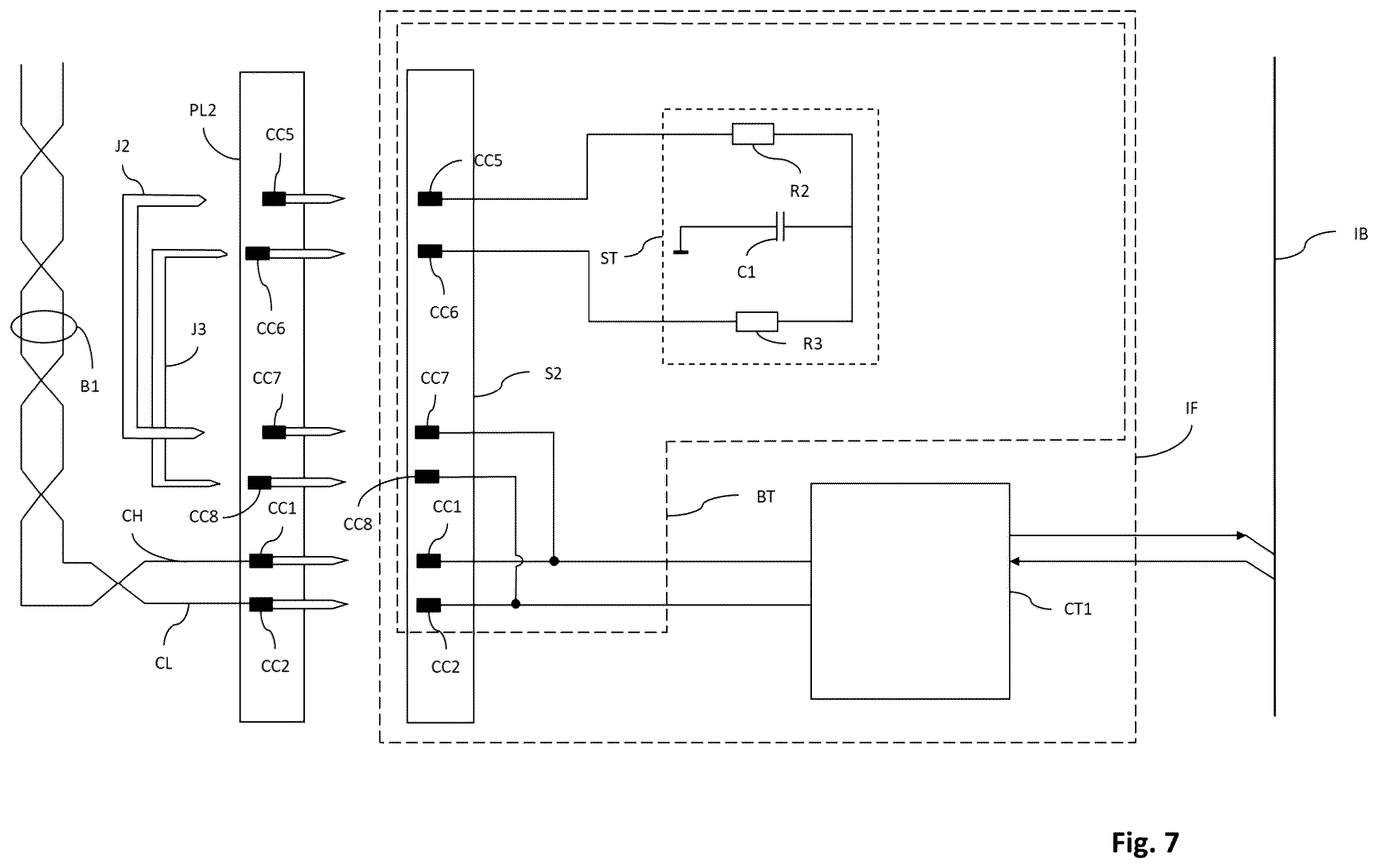 Patent US12613822 Figure 6 – Bus node and plug-in connector for a communication bus system with bus termination configuration component