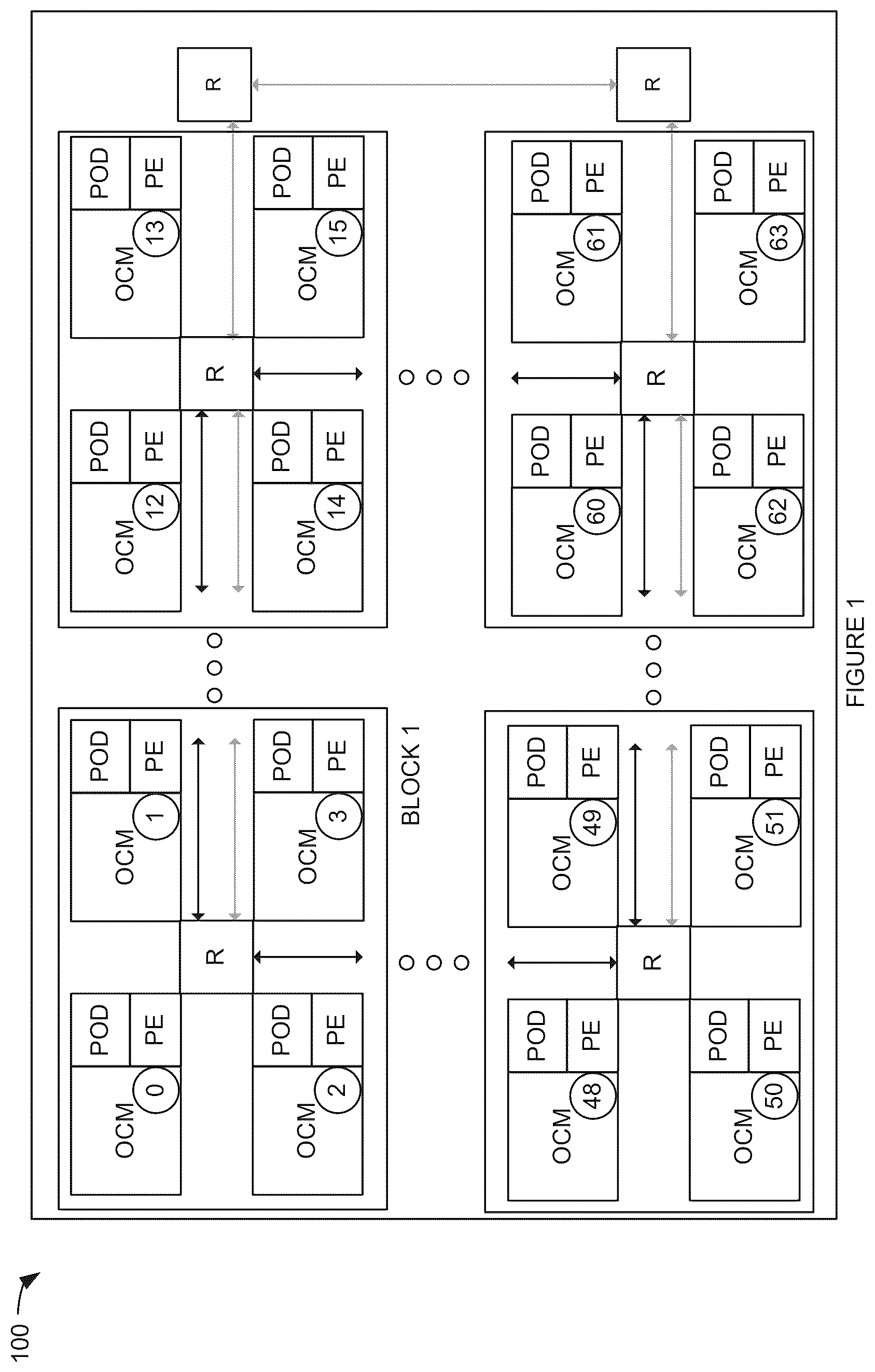 Patent US12613829 Figure 1 – Method and system to update weight and bias in partitioned on-chip memory in an inference engine with multiple processing tiles