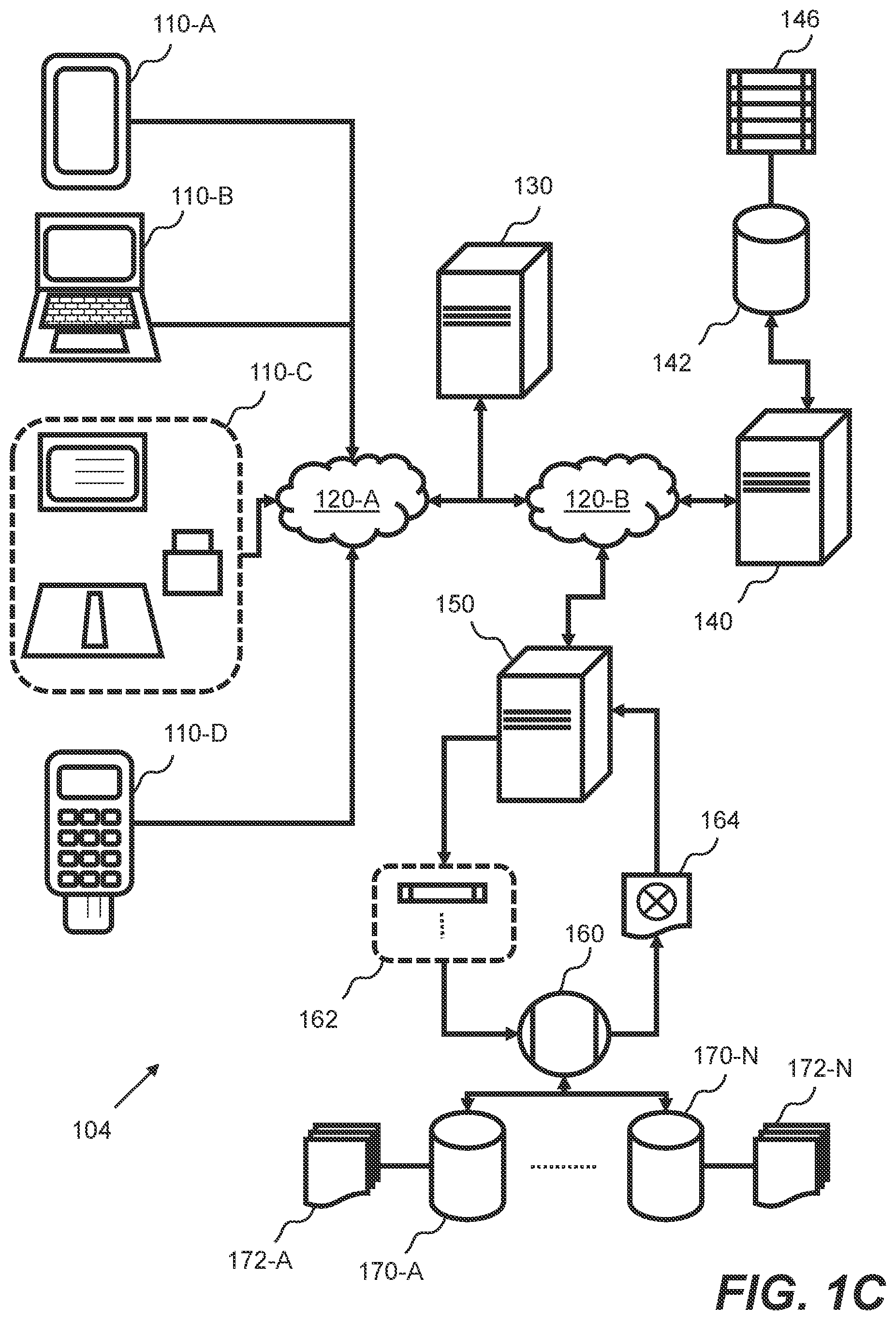 Patent US12613832 Figure 3 – Storing and searching for data in data stores