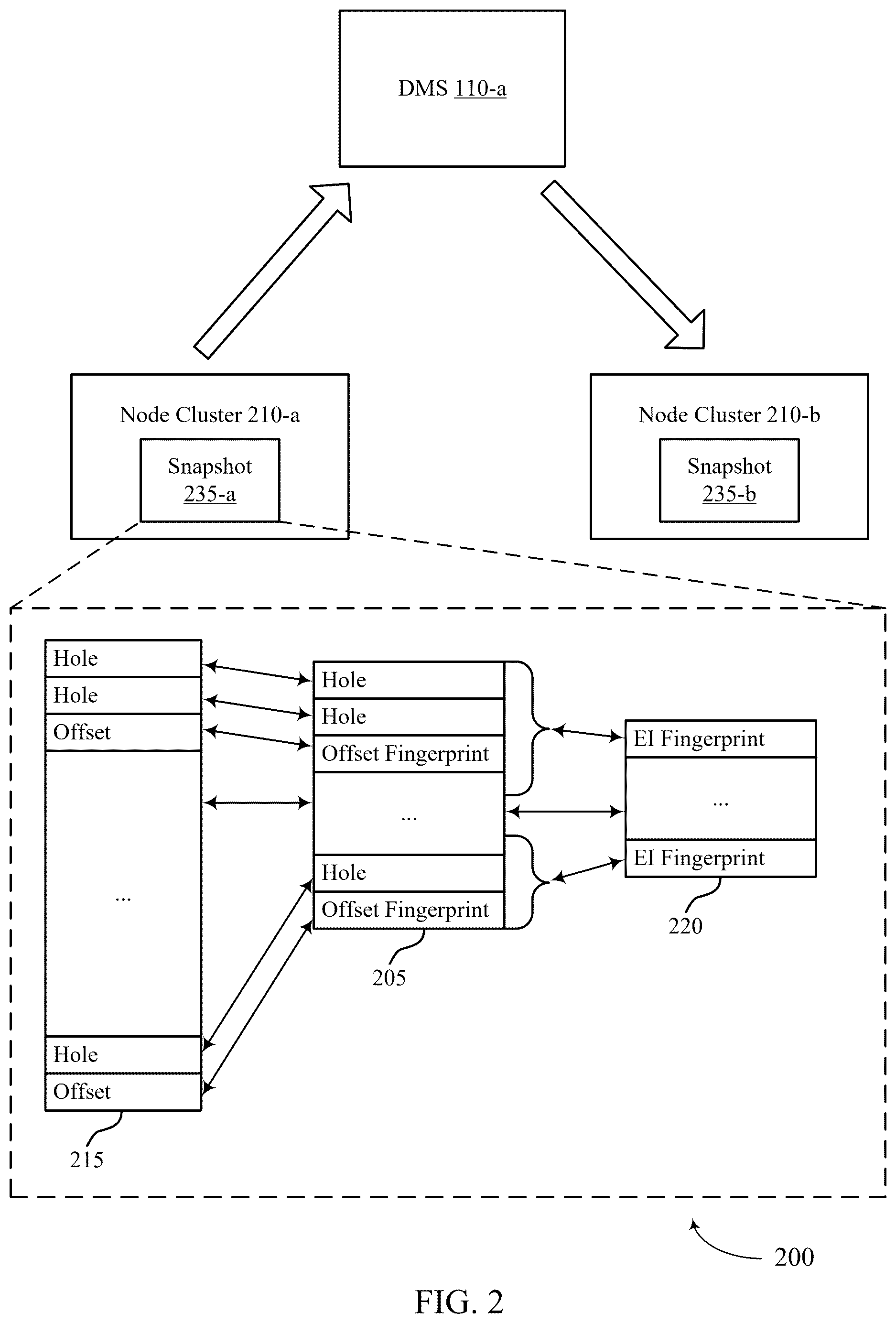 Patent US12613838 Figure 2 – Fingerprint-based data replication across storage systems