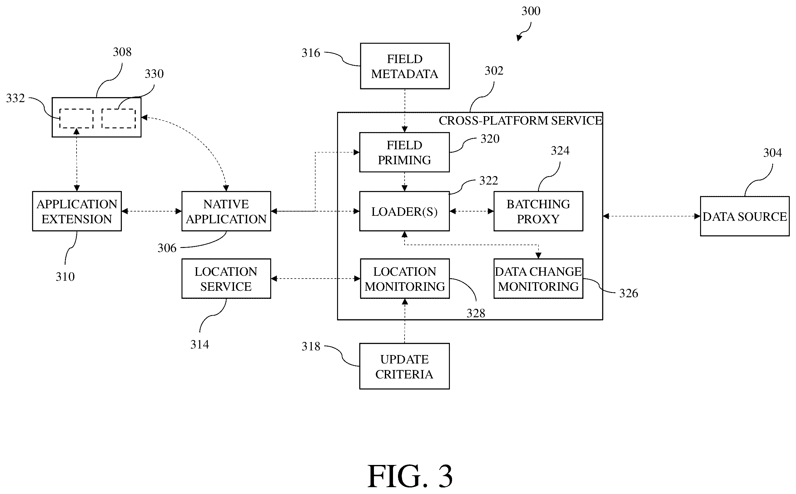 Patent US12613855 Figure 3 – Database systems and methods for client-side initiation of server-side actions