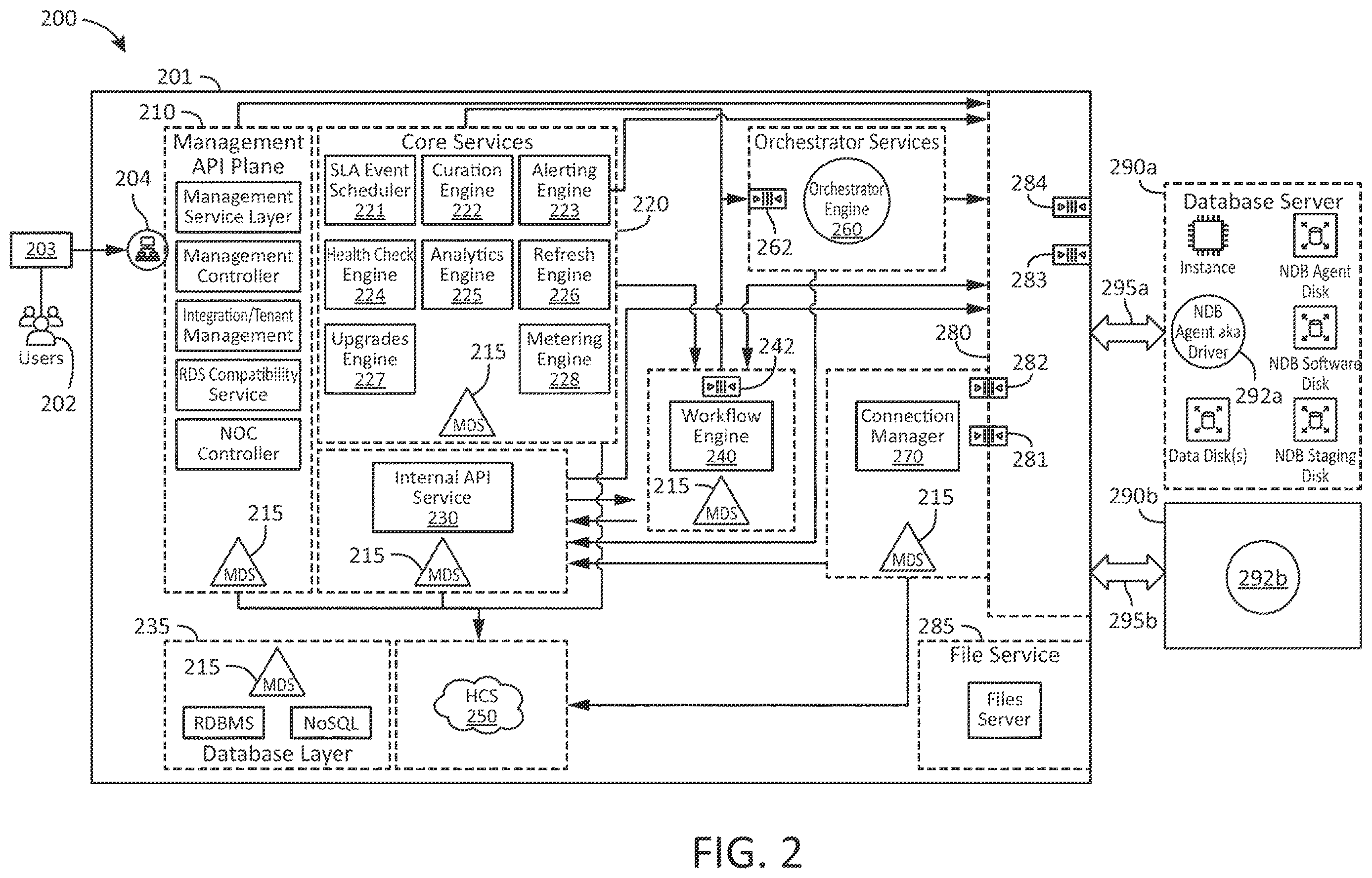 Patent US12613857 Figure 2 – Database server agent
