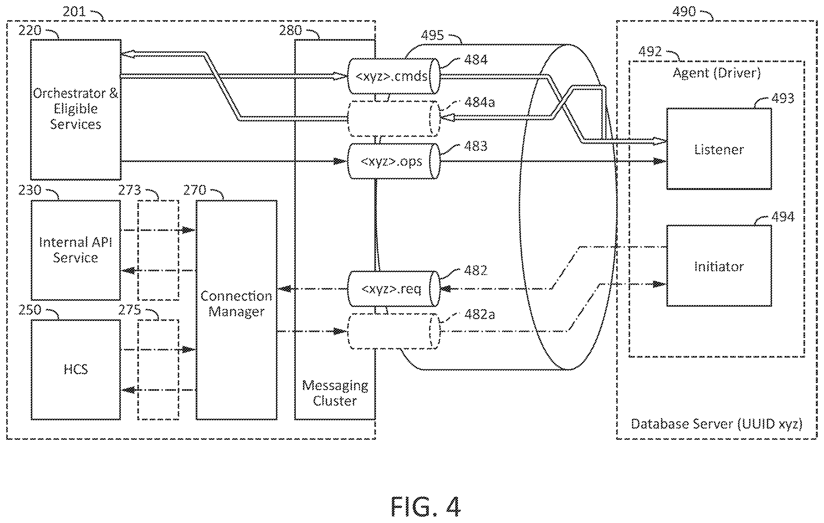 Patent US12613857 Figure 4 – Database server agent