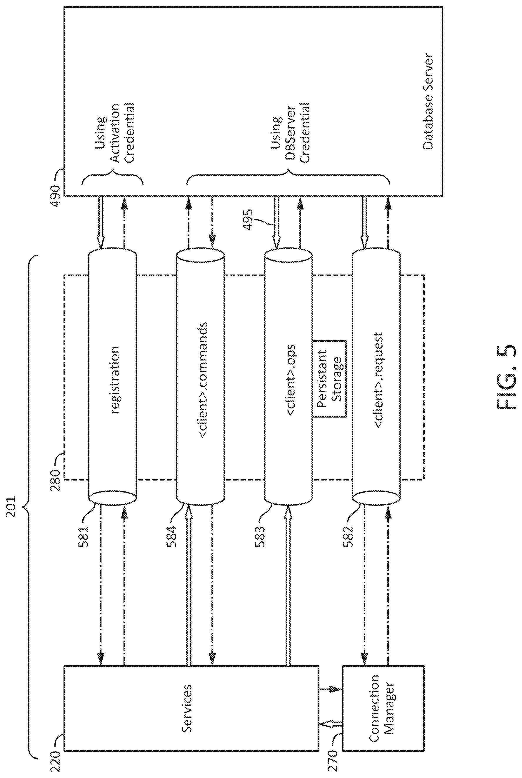 Patent US12613857 Figure 5 – Database server agent