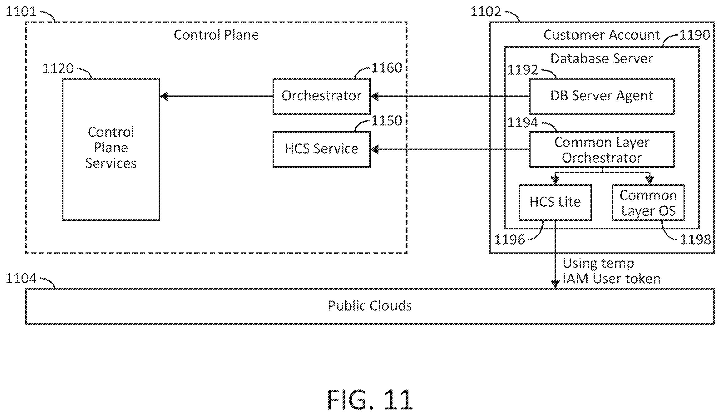 Patent US12613857 Figure 11 – Database server agent