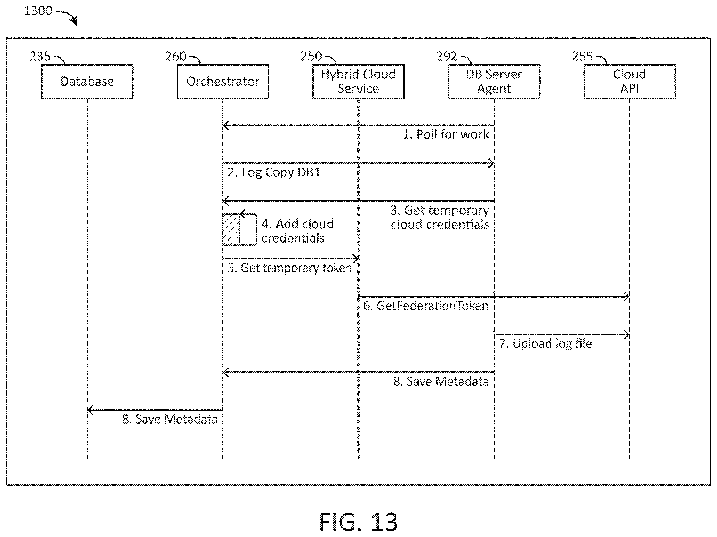 Patent US12613857 Figure 13 – Database server agent