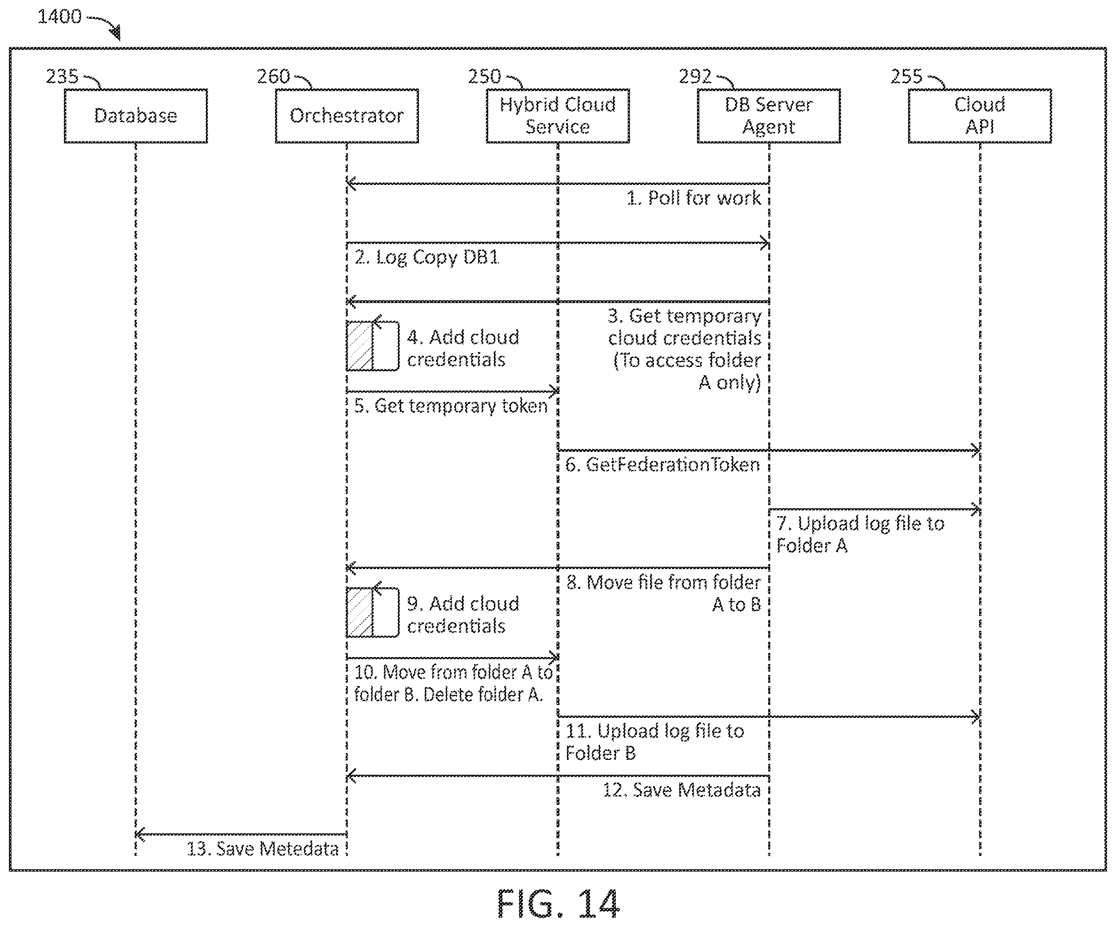 Patent US12613857 Figure 14 – Database server agent