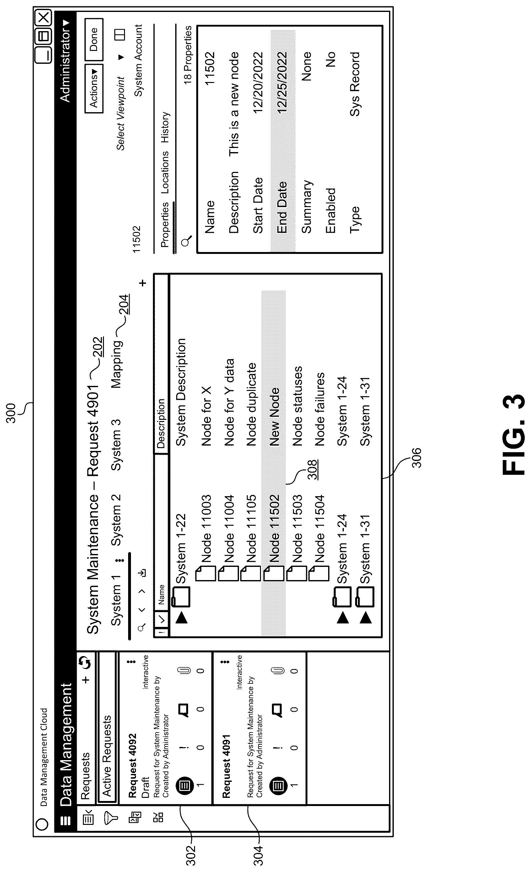 Patent US12613858 Figure 3 – Consolidating change requests in data hierarchies