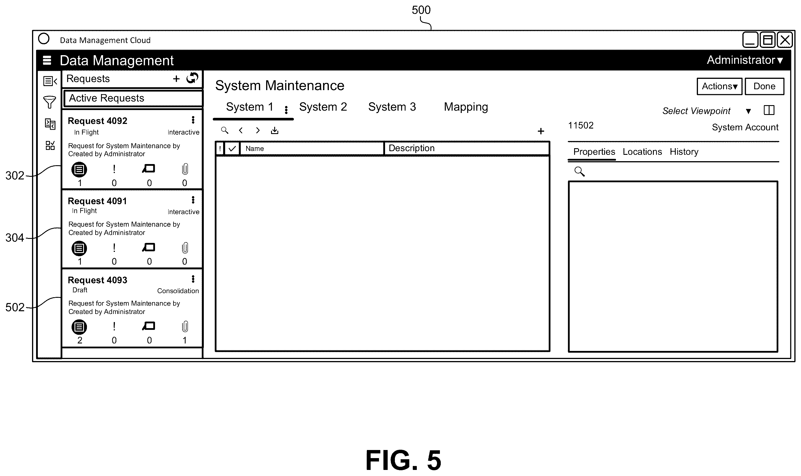 Patent US12613858 Figure 5 – Consolidating change requests in data hierarchies