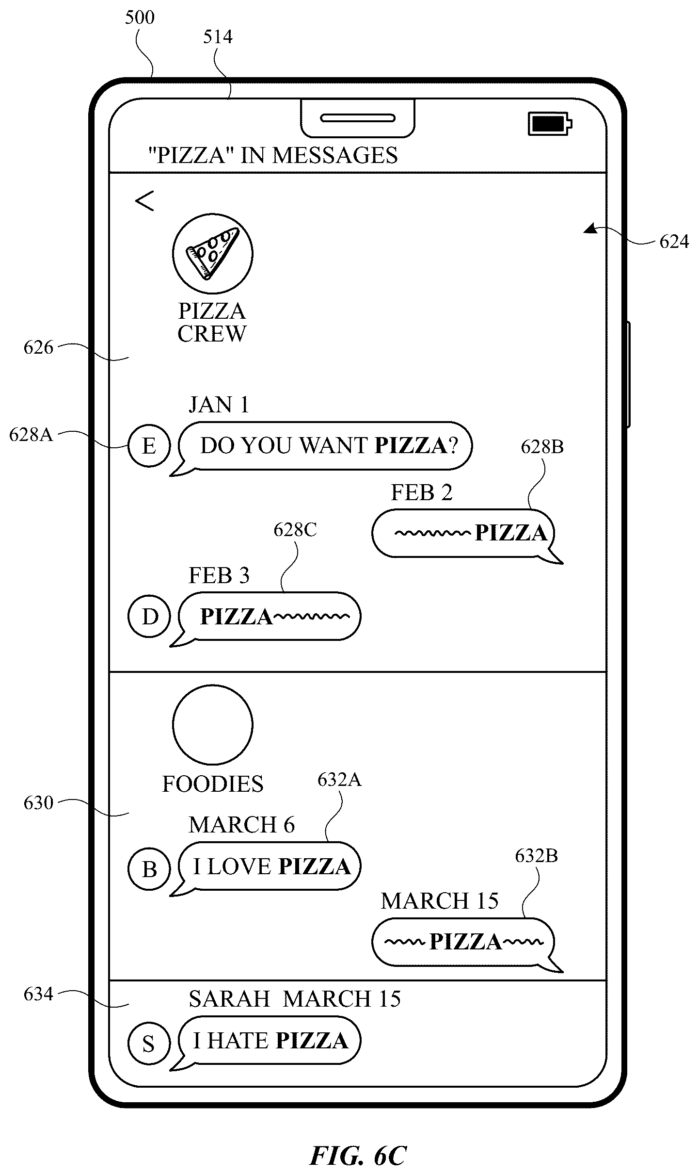 Patent US12613877 Figure 17 – User interfaces for searching in messages