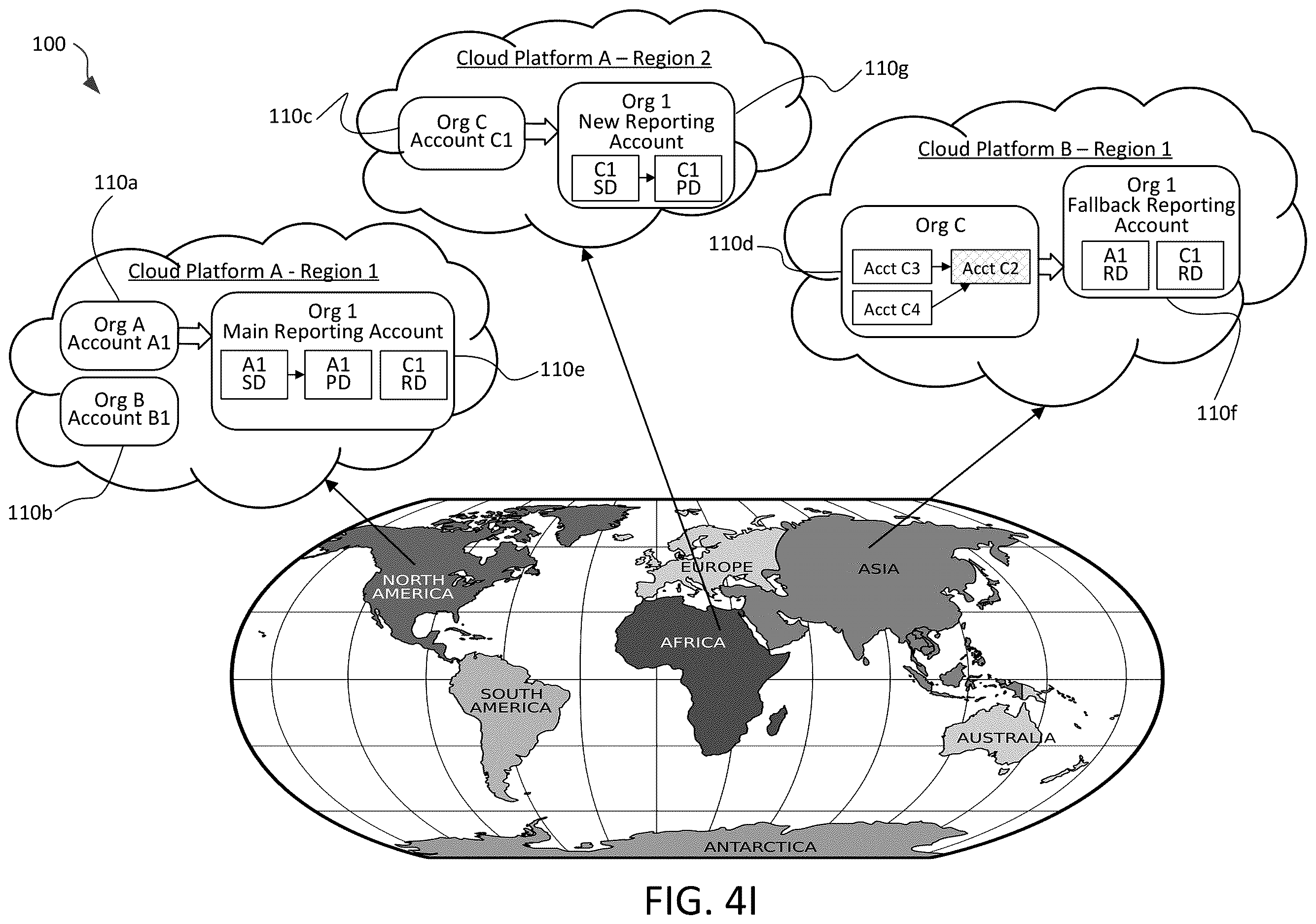 Patent US12613883 Figure 12 – Methods of orchestrated data sharing across cloud regions and cloud platforms of cloud- based data warehousing systems