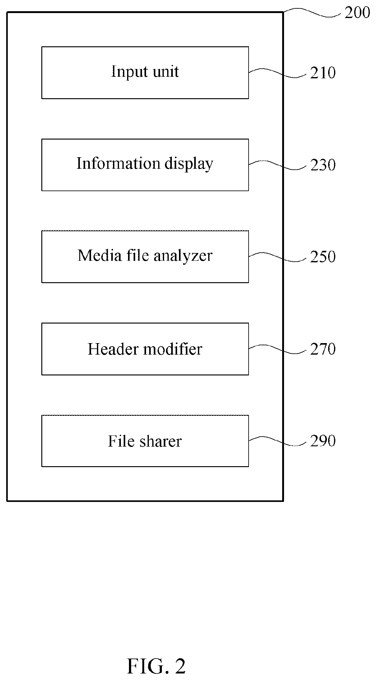 Patent US12613905 Figure 2 – Device and method for editing media file