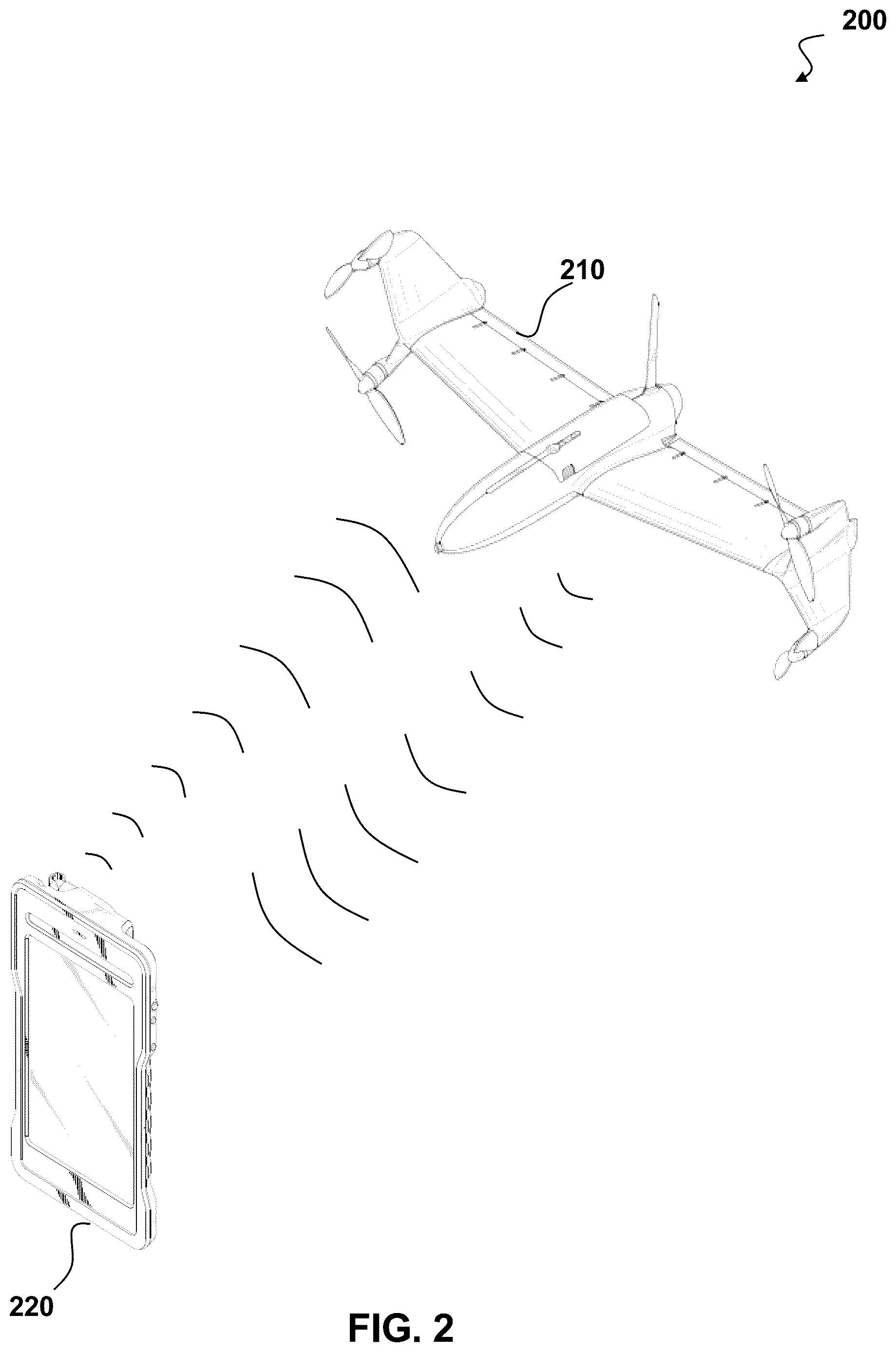 Patent US12613908 Figure 2 – Methods and systems for cloud-based management of images captured by aerial vehicles