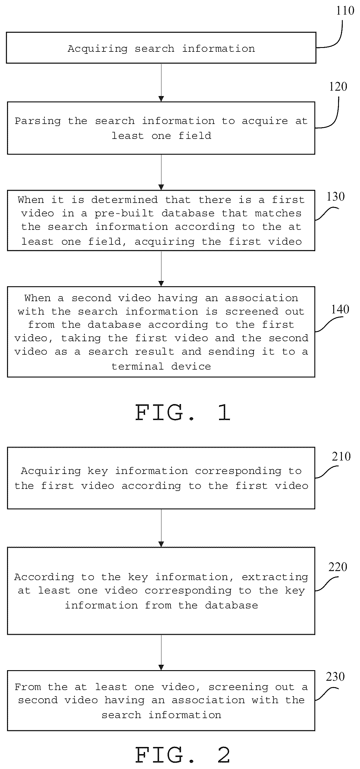 Patent US12613911 — Video search method and apparatus, server, and terminal device — Figure 1