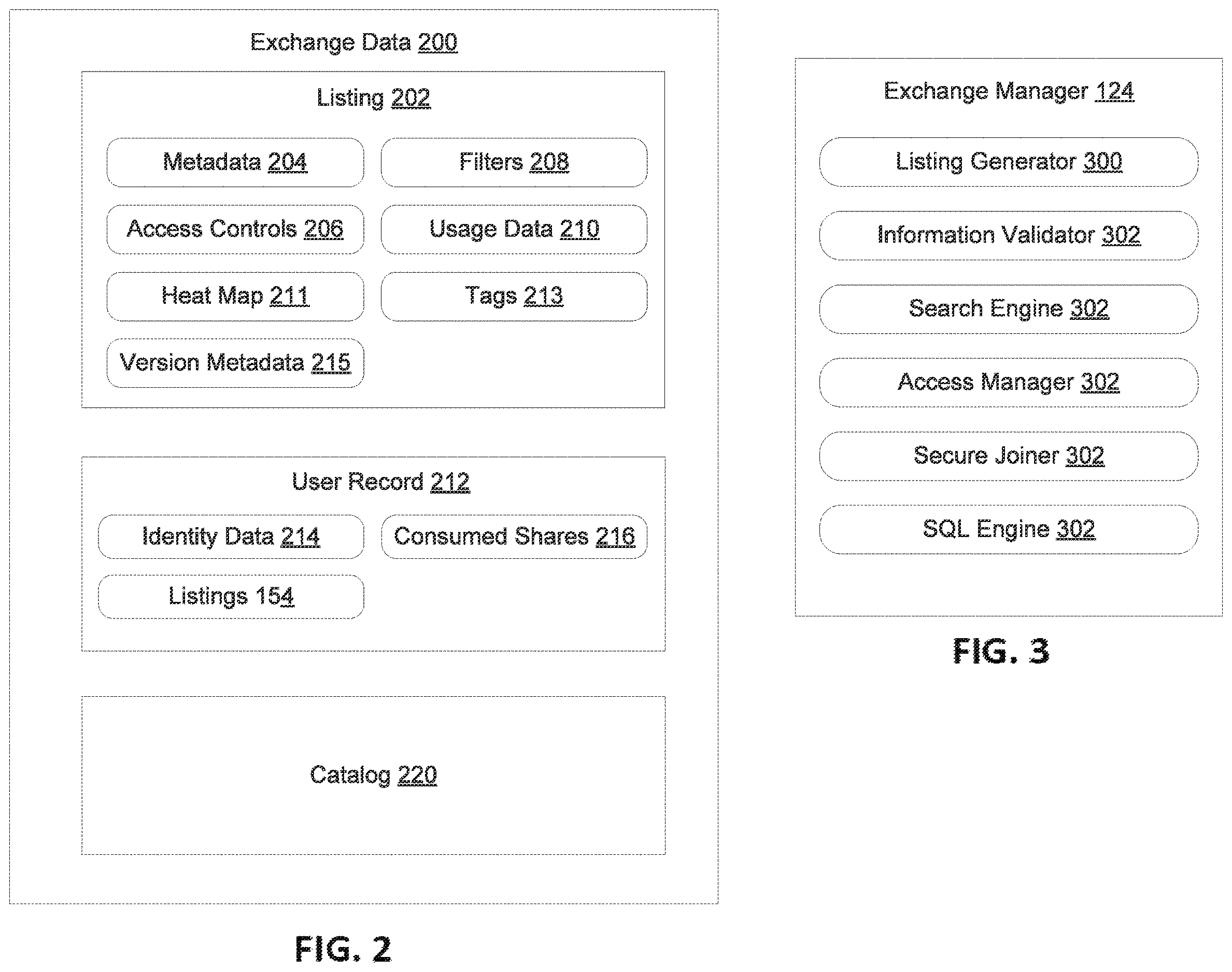 Patent US12613928 Figure 3 – Data listing search utilizing large language models