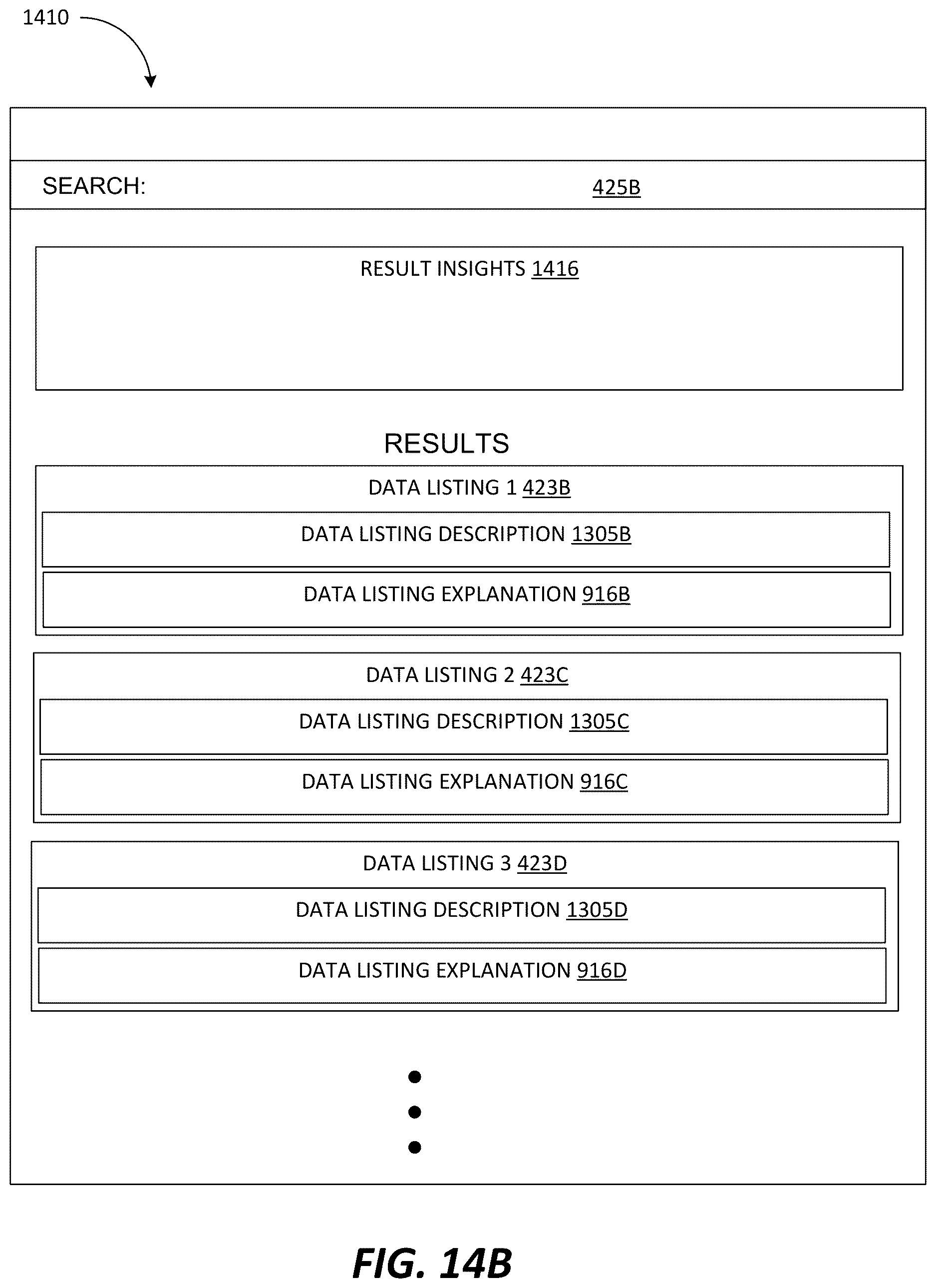Patent US12613928 Figure 17 – Data listing search utilizing large language models