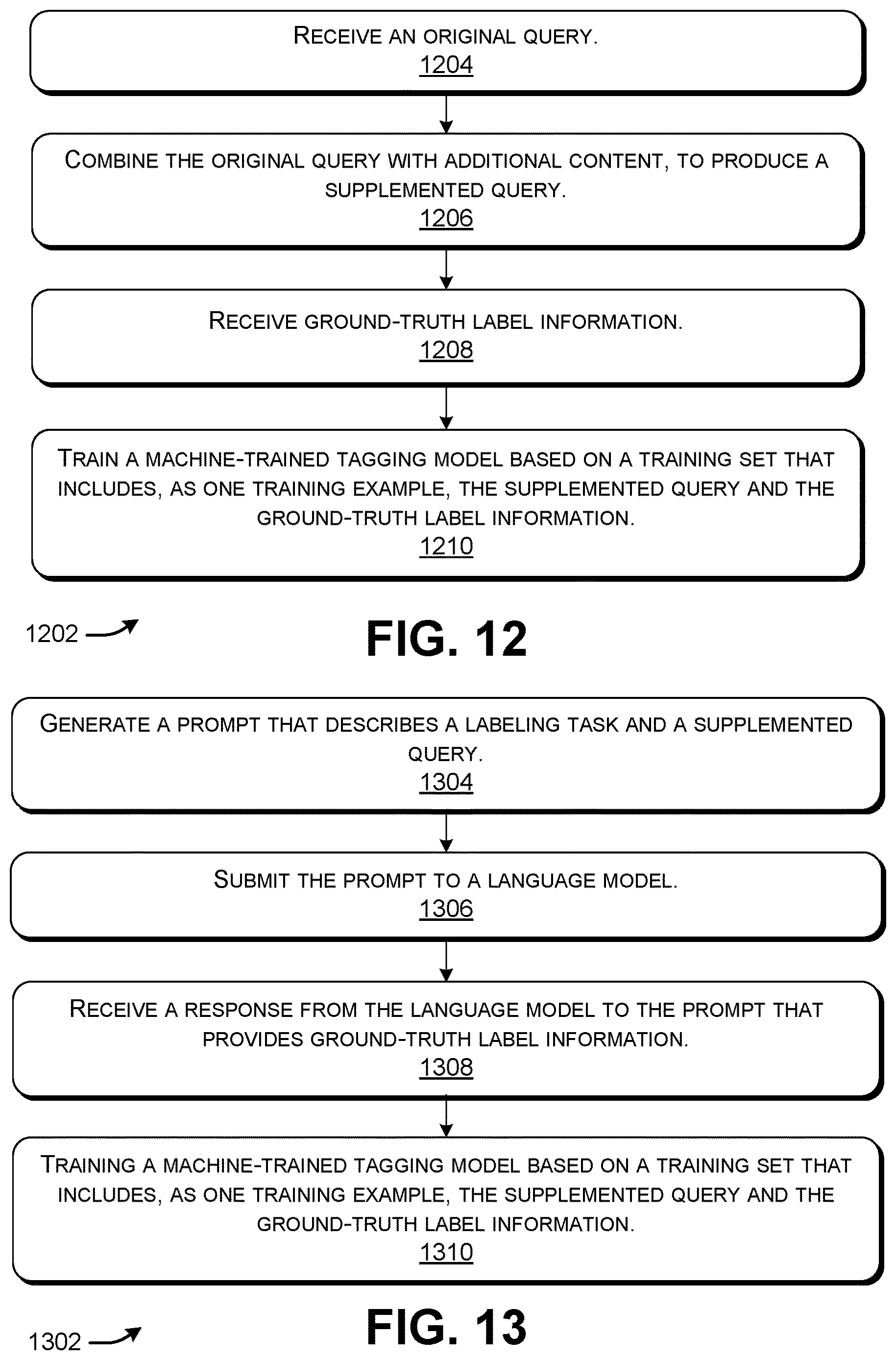 Patent US12613929 Figure 9 – Multi-stage training of a tagging model with query supplementation and adversarial enhancement