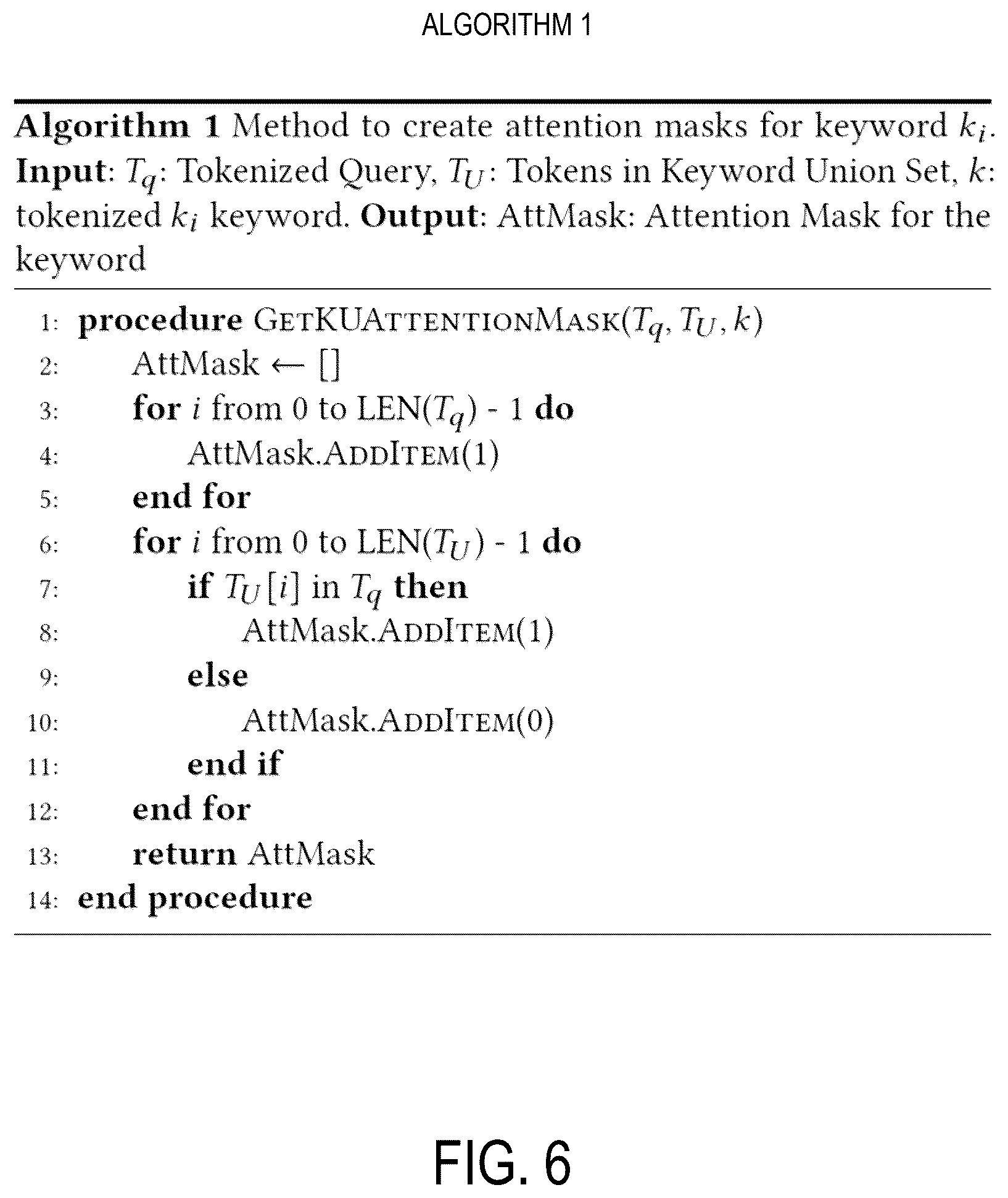 Patent US12613932 Figure 6 – Search ranker with cross attention encoder to jointly compute relevance scores of keywords to a query