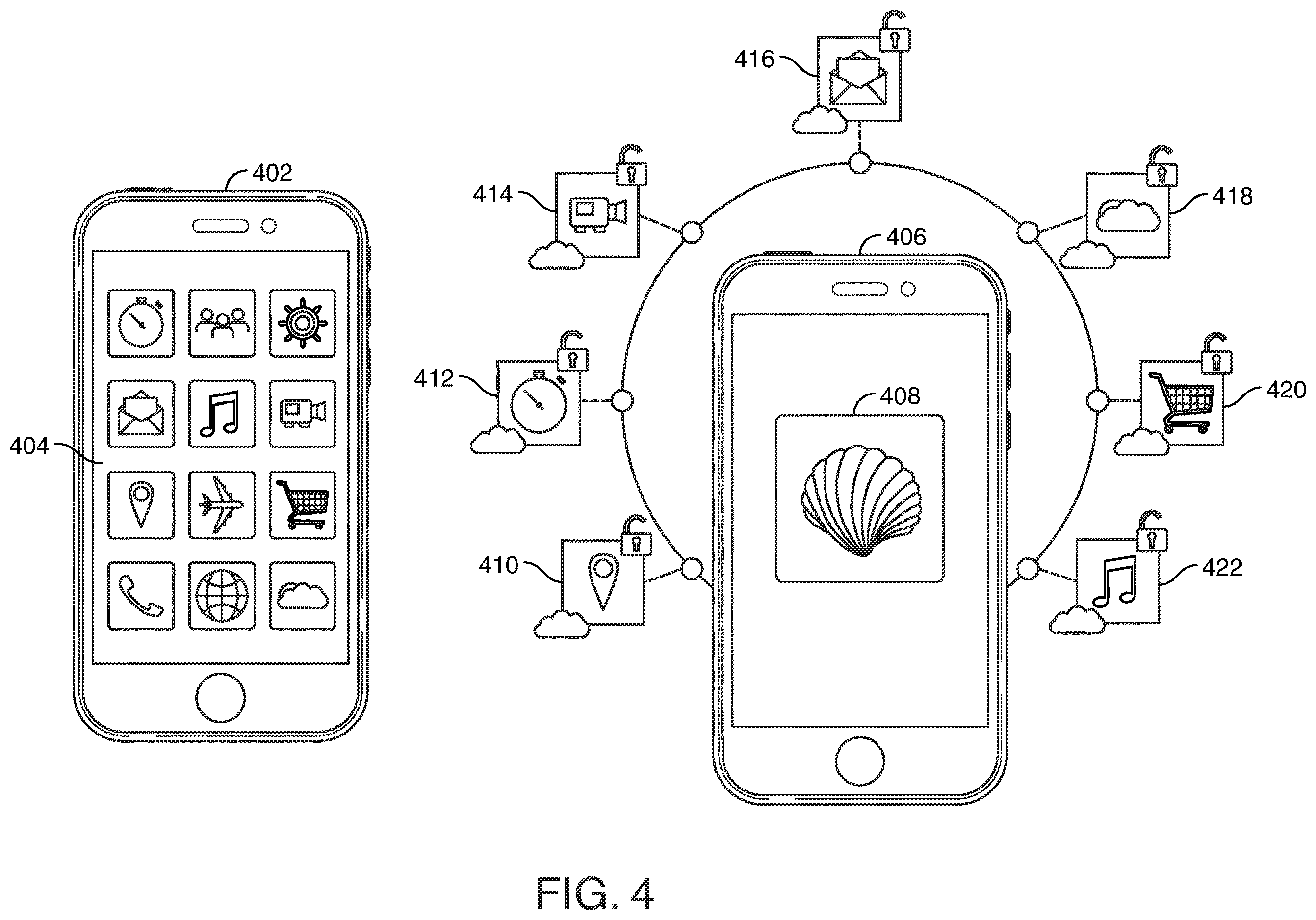 Patent US12613944 Figure 4 – Portal application as authenticator