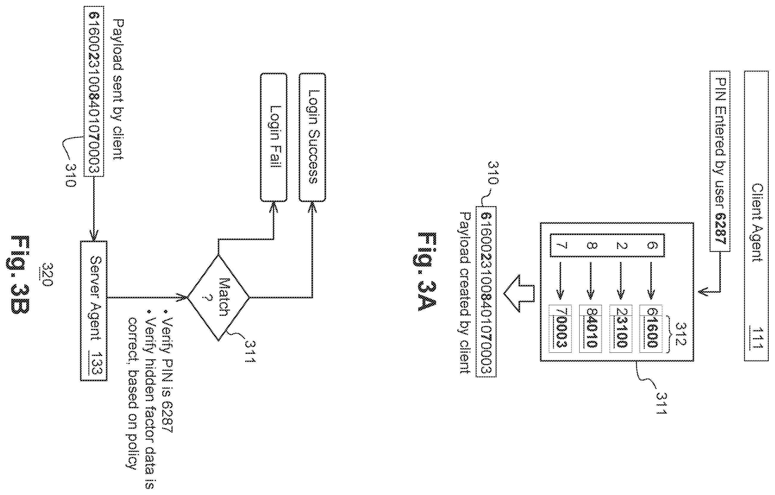 Patent US12613949 Figure 5 – System and method to enhance pin security by adding hidden factors