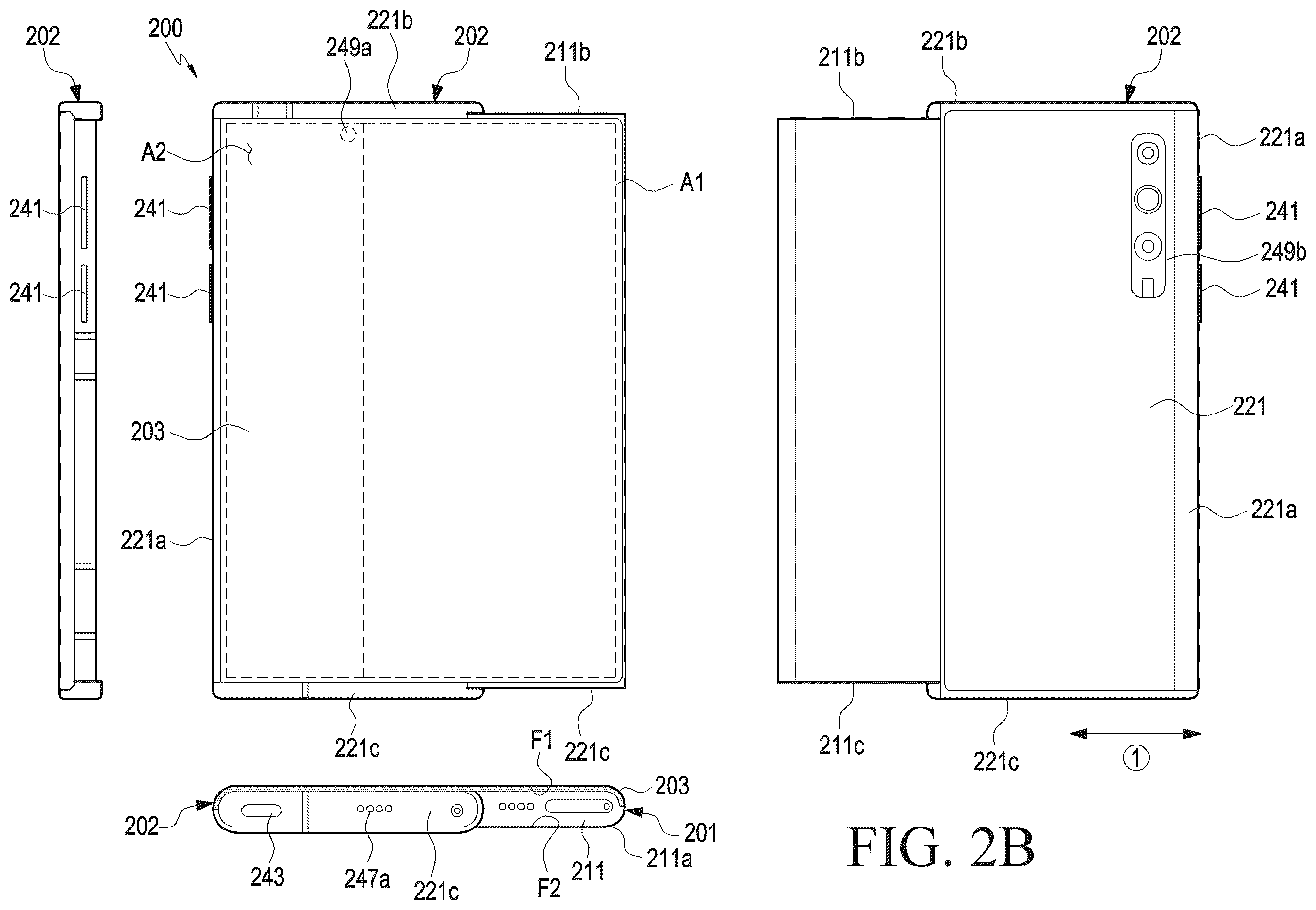 Patent US12613950 Figure 3 – Electronic device, and user interface method using biometric recognition in electronic device