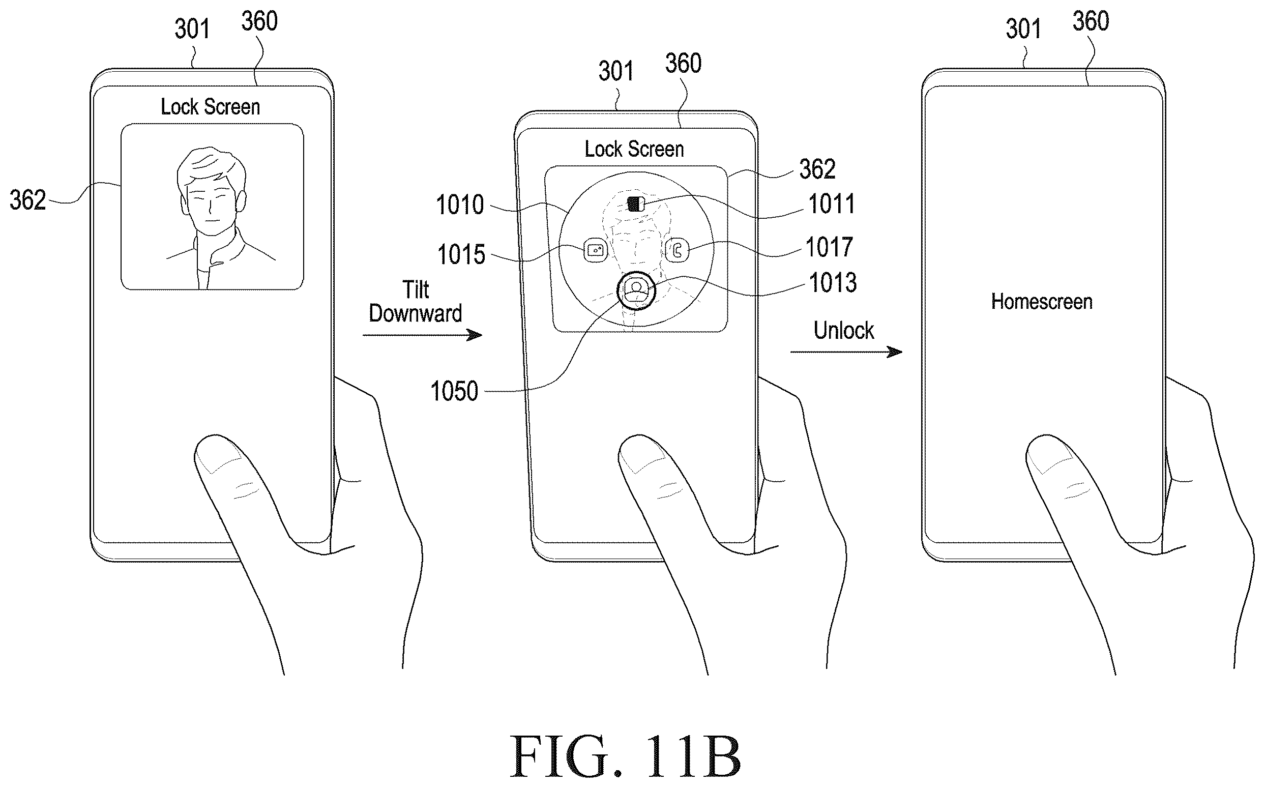 Patent US12613950 Figure 17 – Electronic device, and user interface method using biometric recognition in electronic device