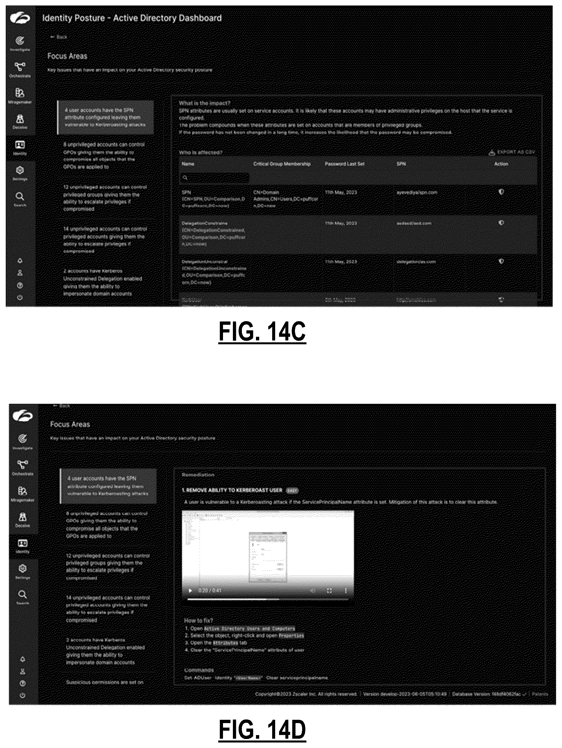 Patent US12613955 Figure 16 – Identity threat detection and response