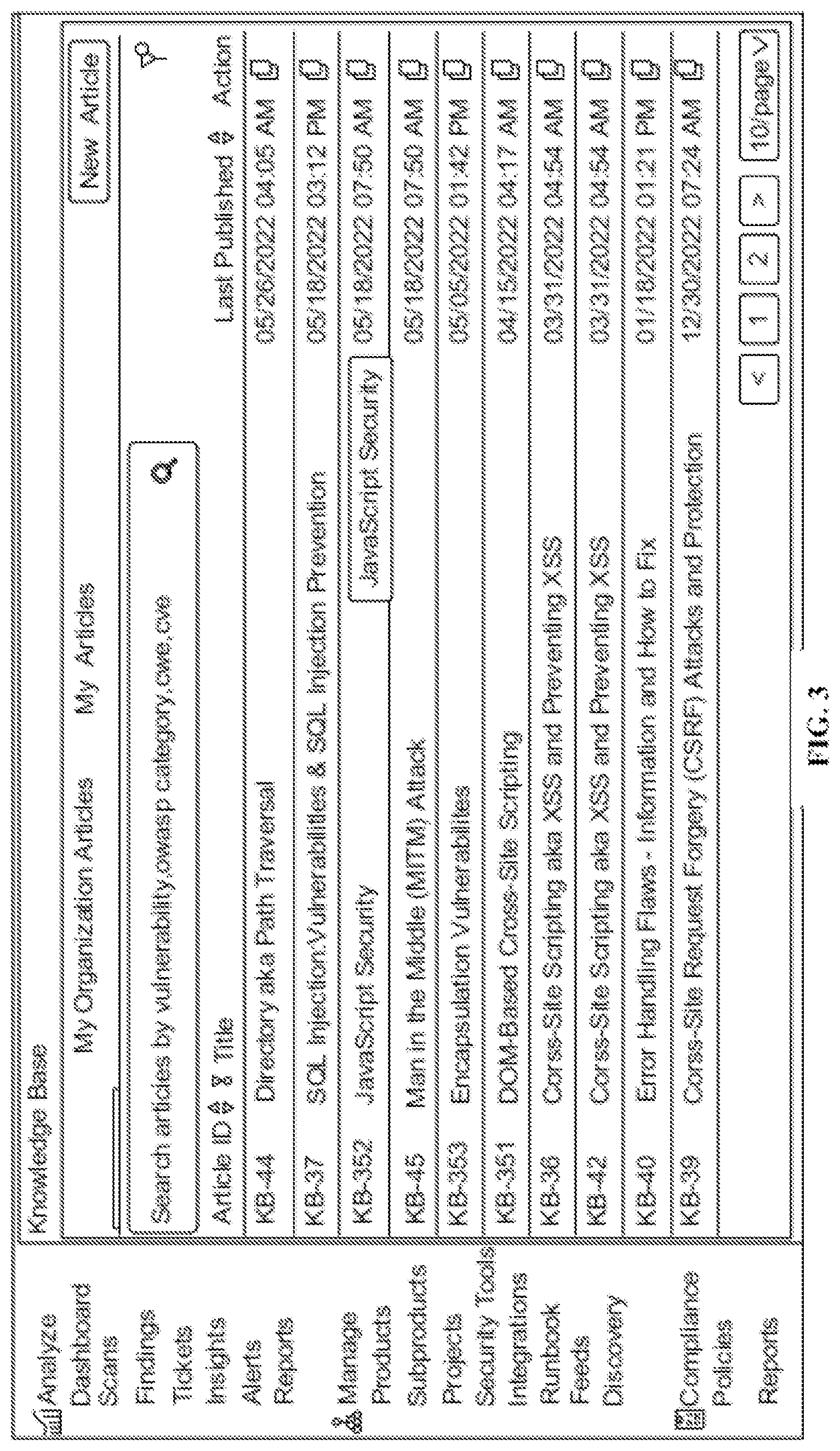 Patent US12613973 Figure 3 – System and a method for managing knowledge for solving vulnerable issues using organizational knowledge base