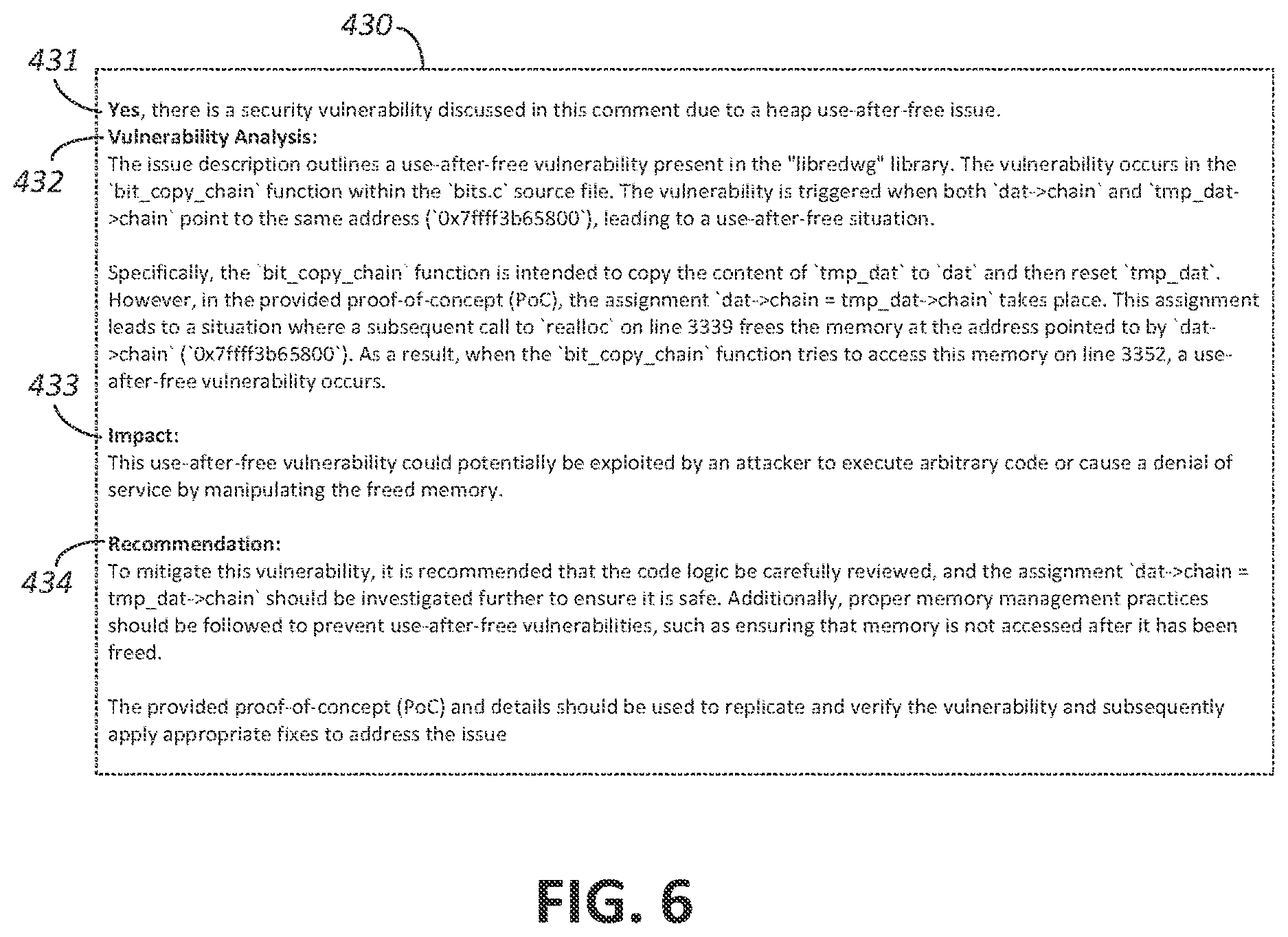 Patent US12613975 Figure 5 – Discovery of novel vulnerabilities in software packages on version control platforms
