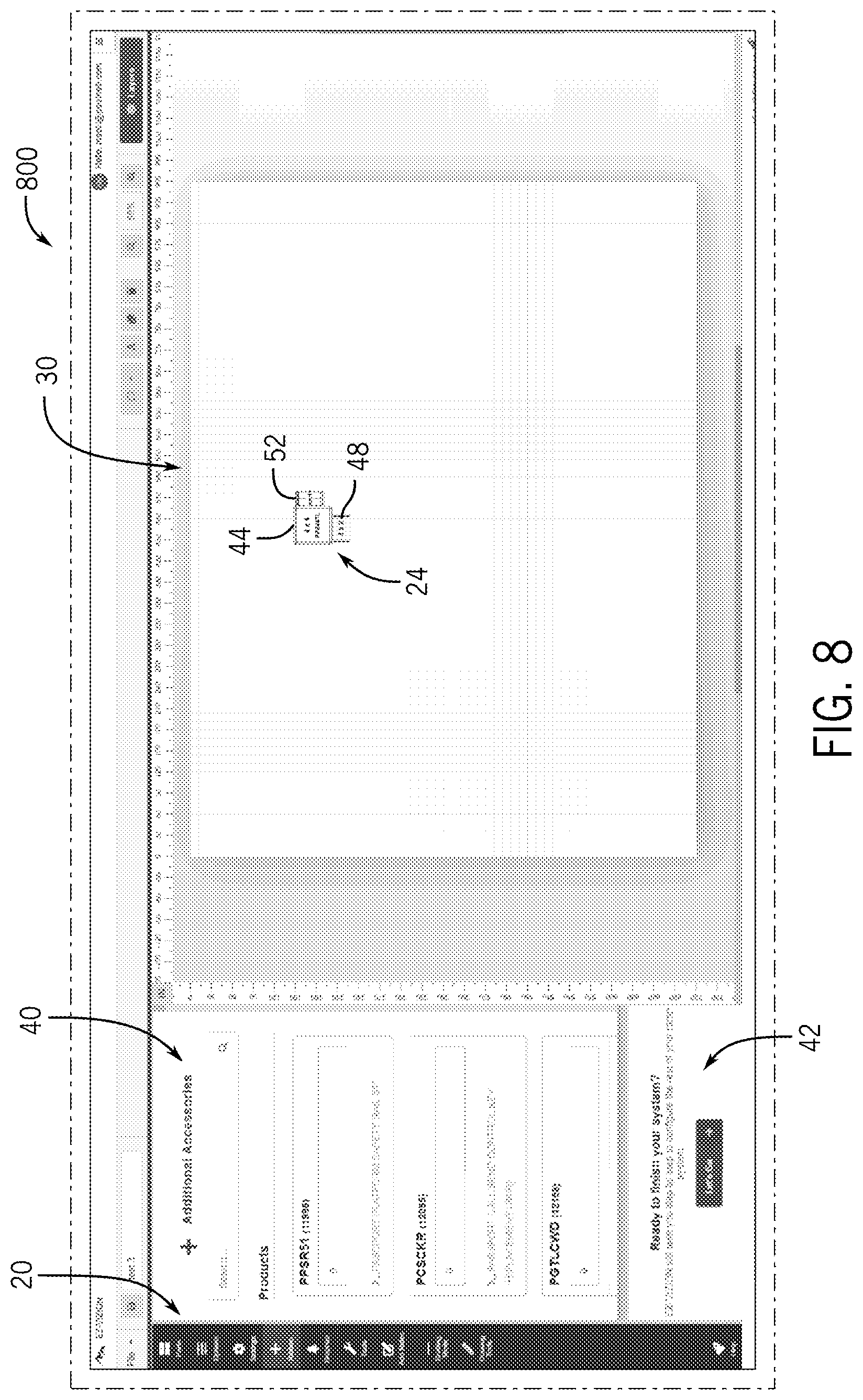 Patent US12614005 Figure 8 – System and method for building a graphical depiction of an accessibility system