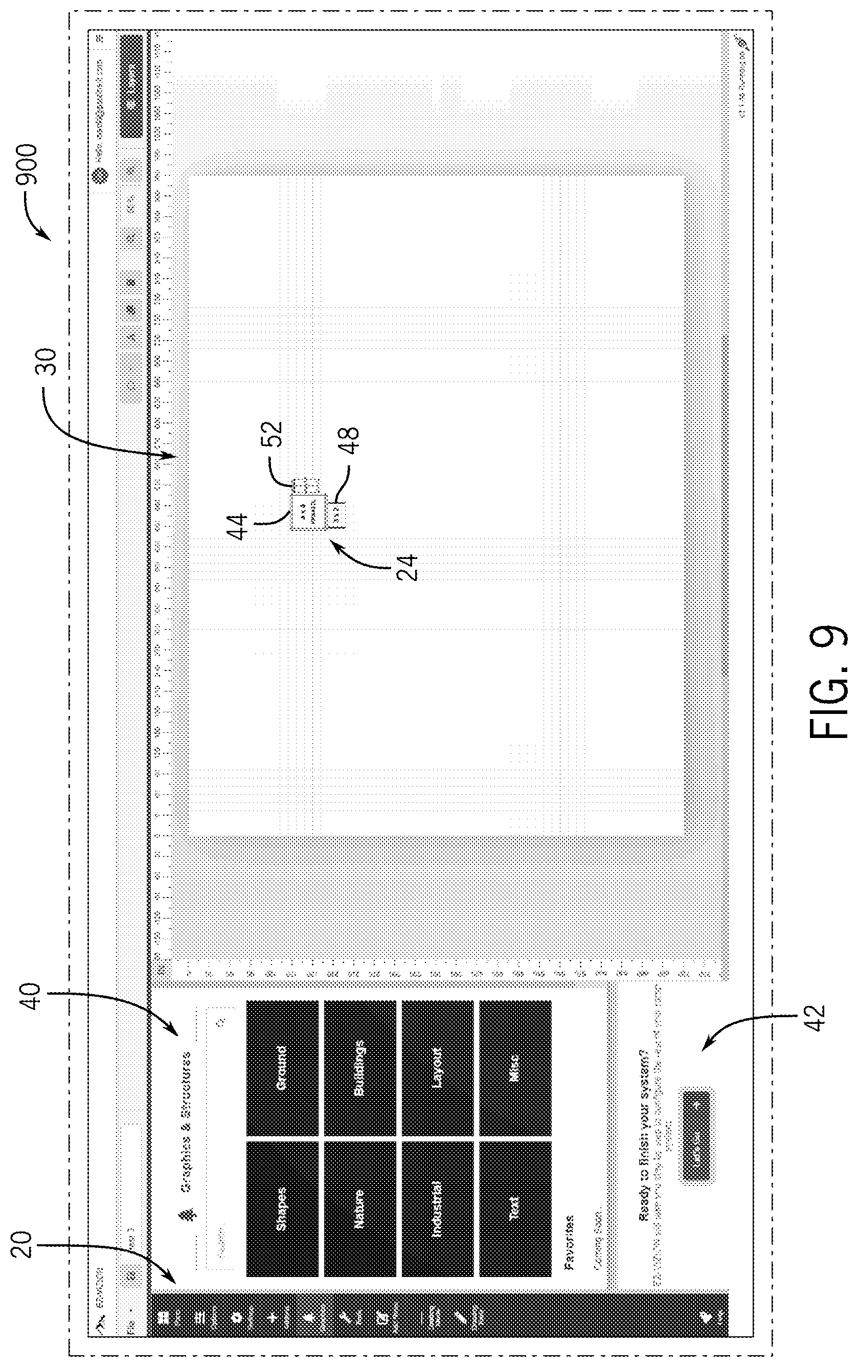 Patent US12614005 Figure 9 – System and method for building a graphical depiction of an accessibility system