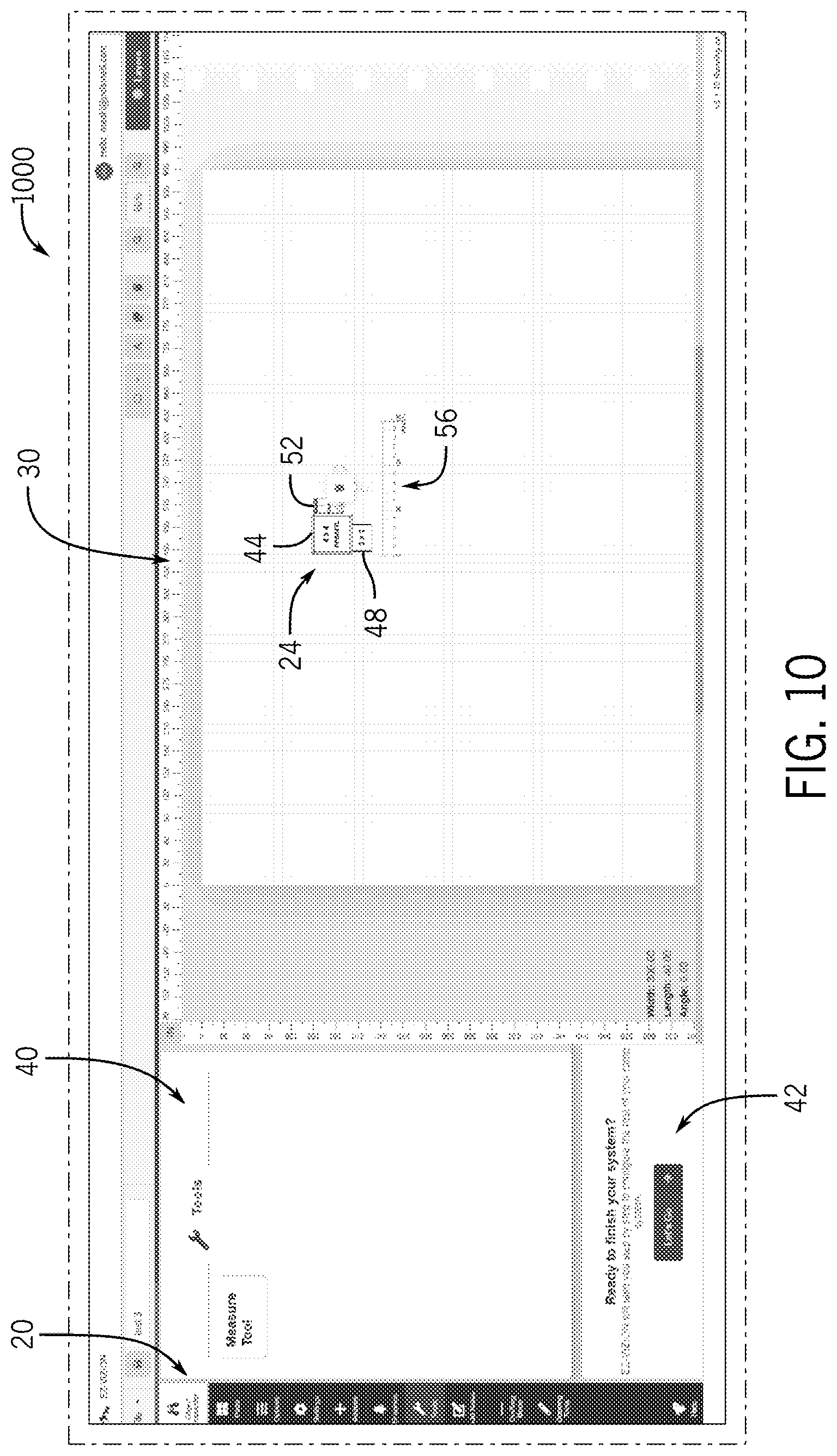 Patent US12614005 Figure 10 – System and method for building a graphical depiction of an accessibility system
