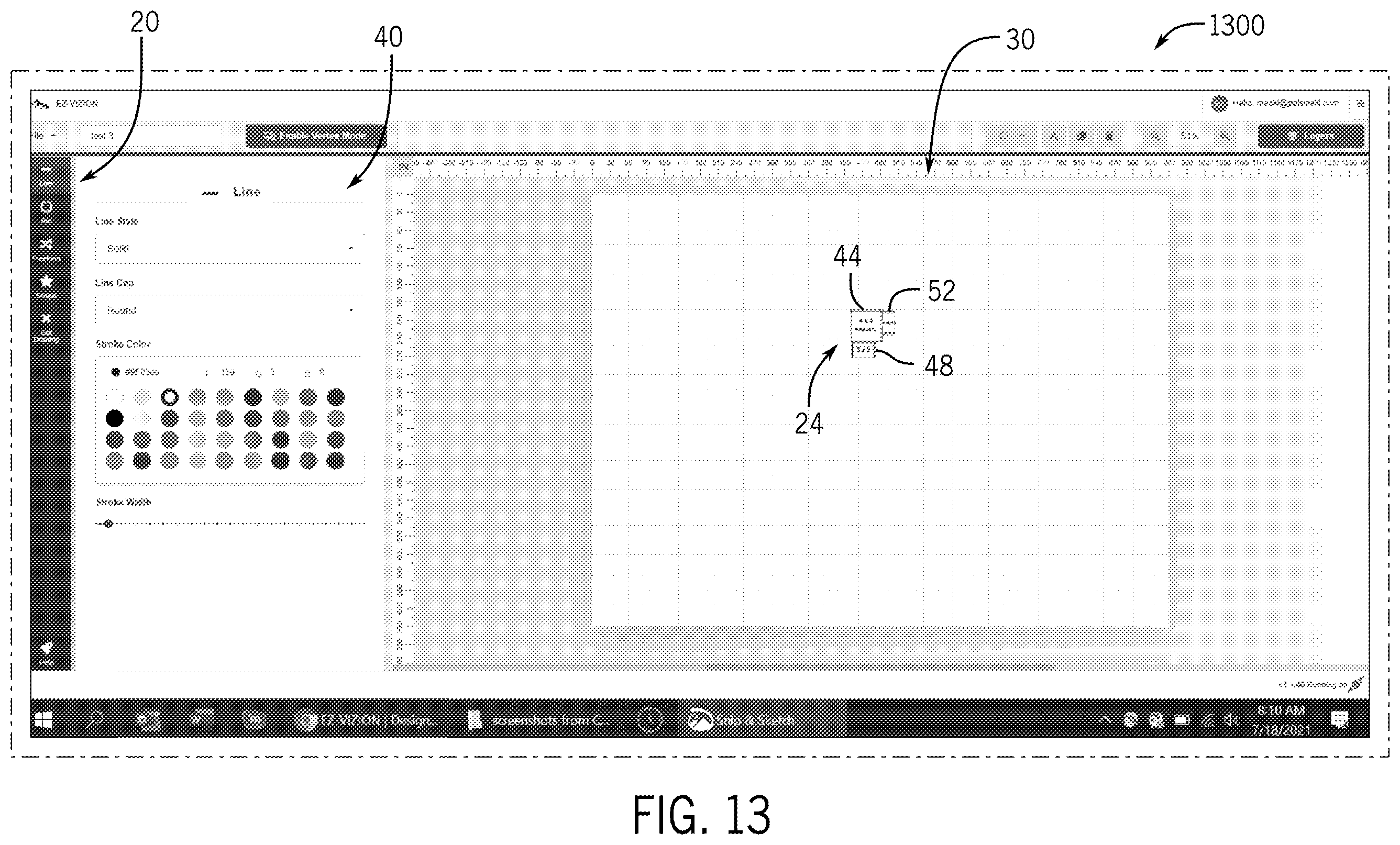 Patent US12614005 Figure 13 – System and method for building a graphical depiction of an accessibility system